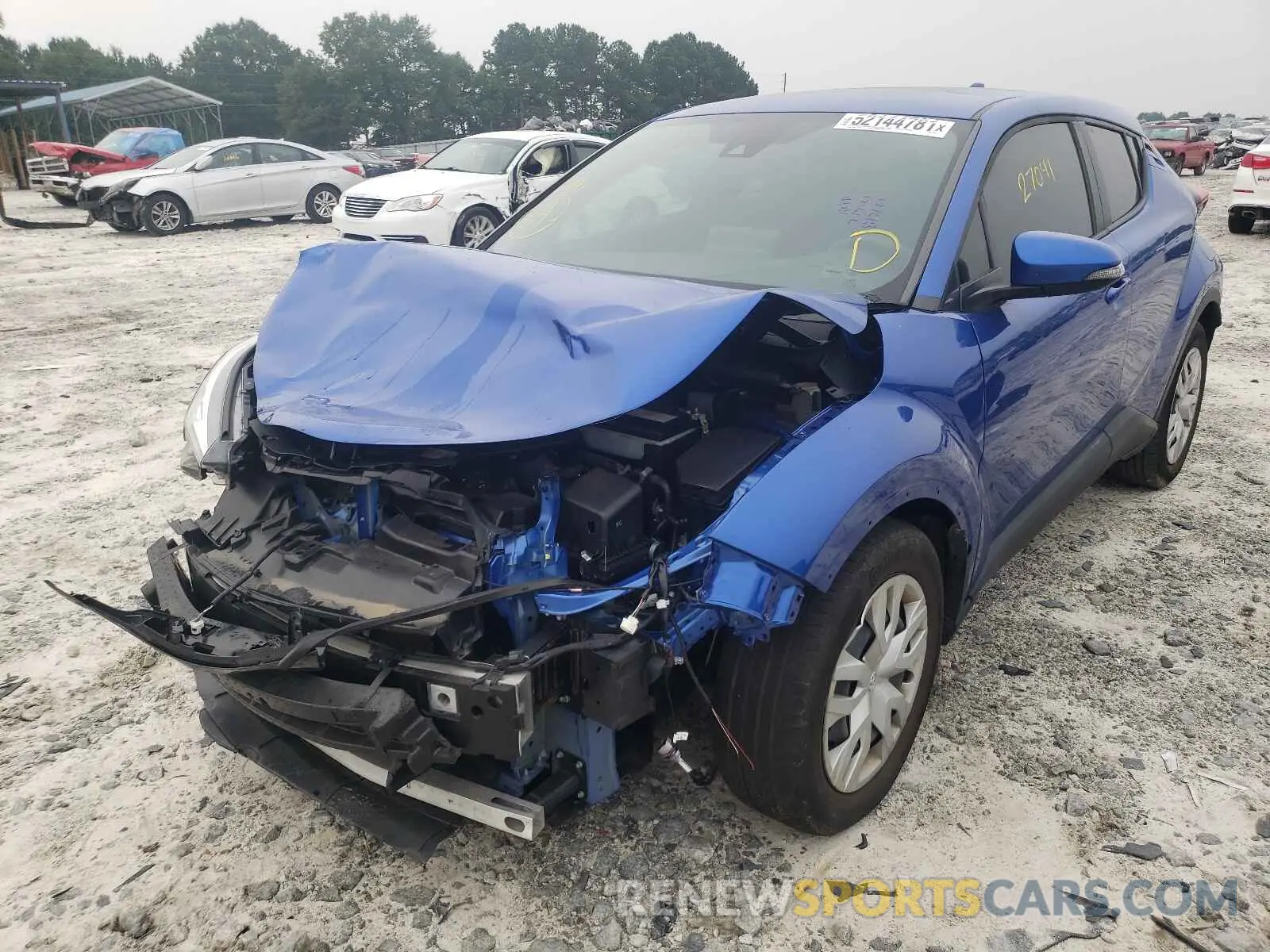 2 fotografías del automóvil dañado JTNKHMBX2K1058171 TOYOTA C-HR 2019