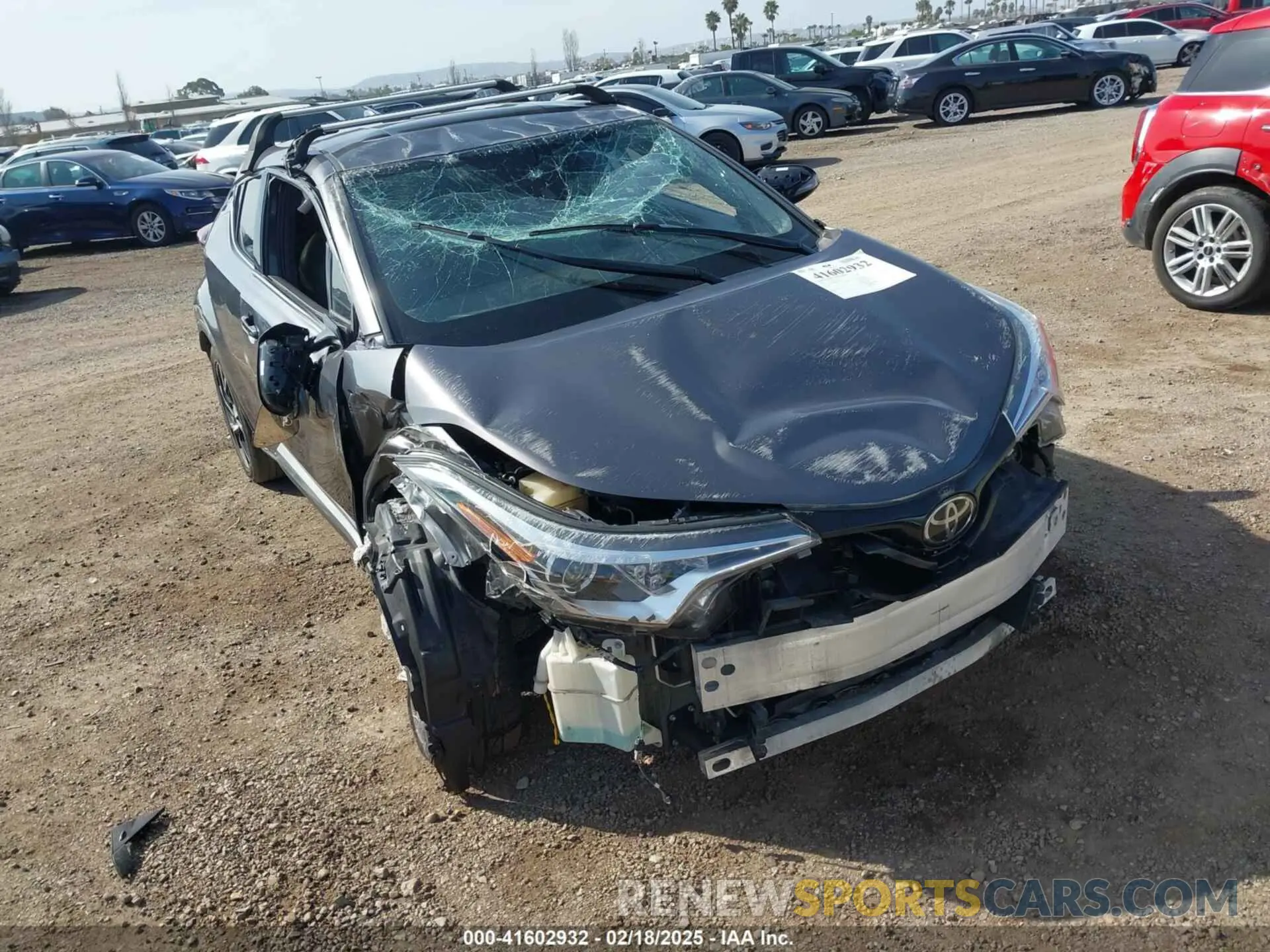 6 fotografías del automóvil dañado JTNKHMBX3K1018567 TOYOTA C-HR 2019