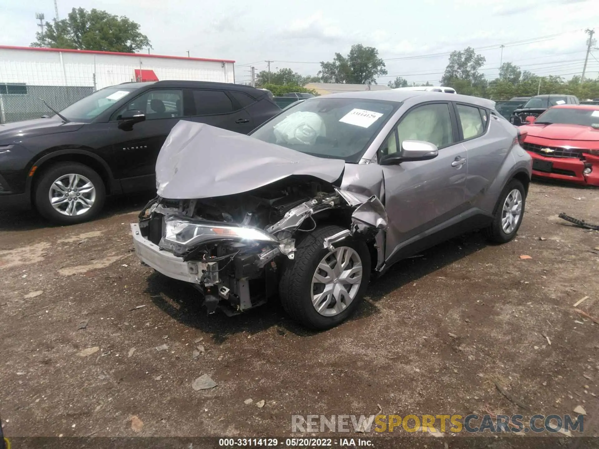 2 fotografías del automóvil dañado JTNKHMBX3K1027947 TOYOTA C-HR 2019