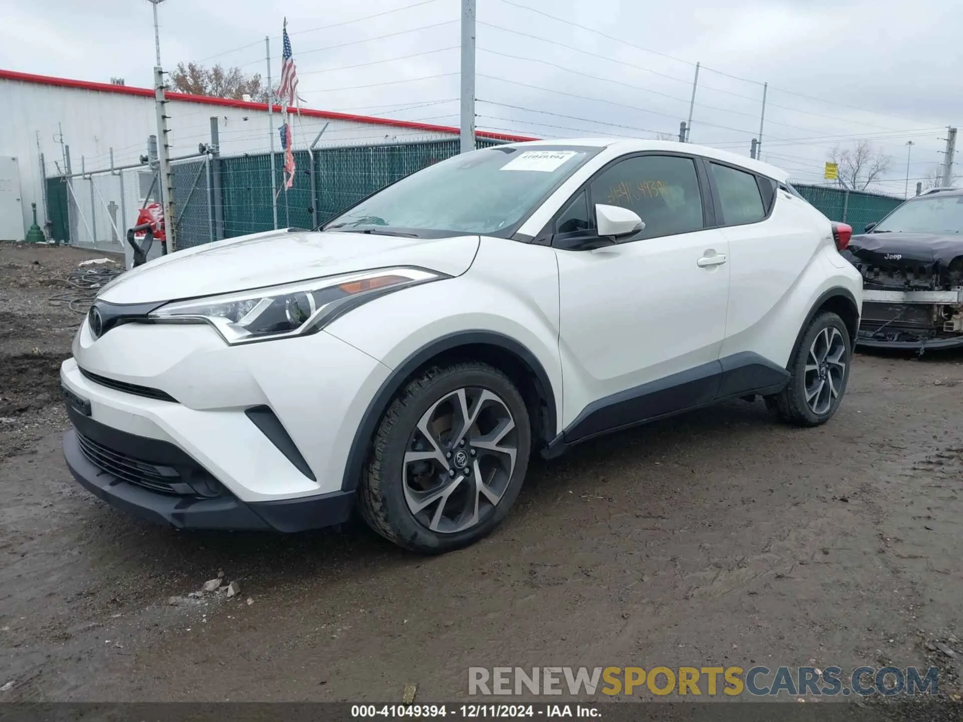 2 fotografías del automóvil dañado JTNKHMBX3K1027978 TOYOTA C-HR 2019