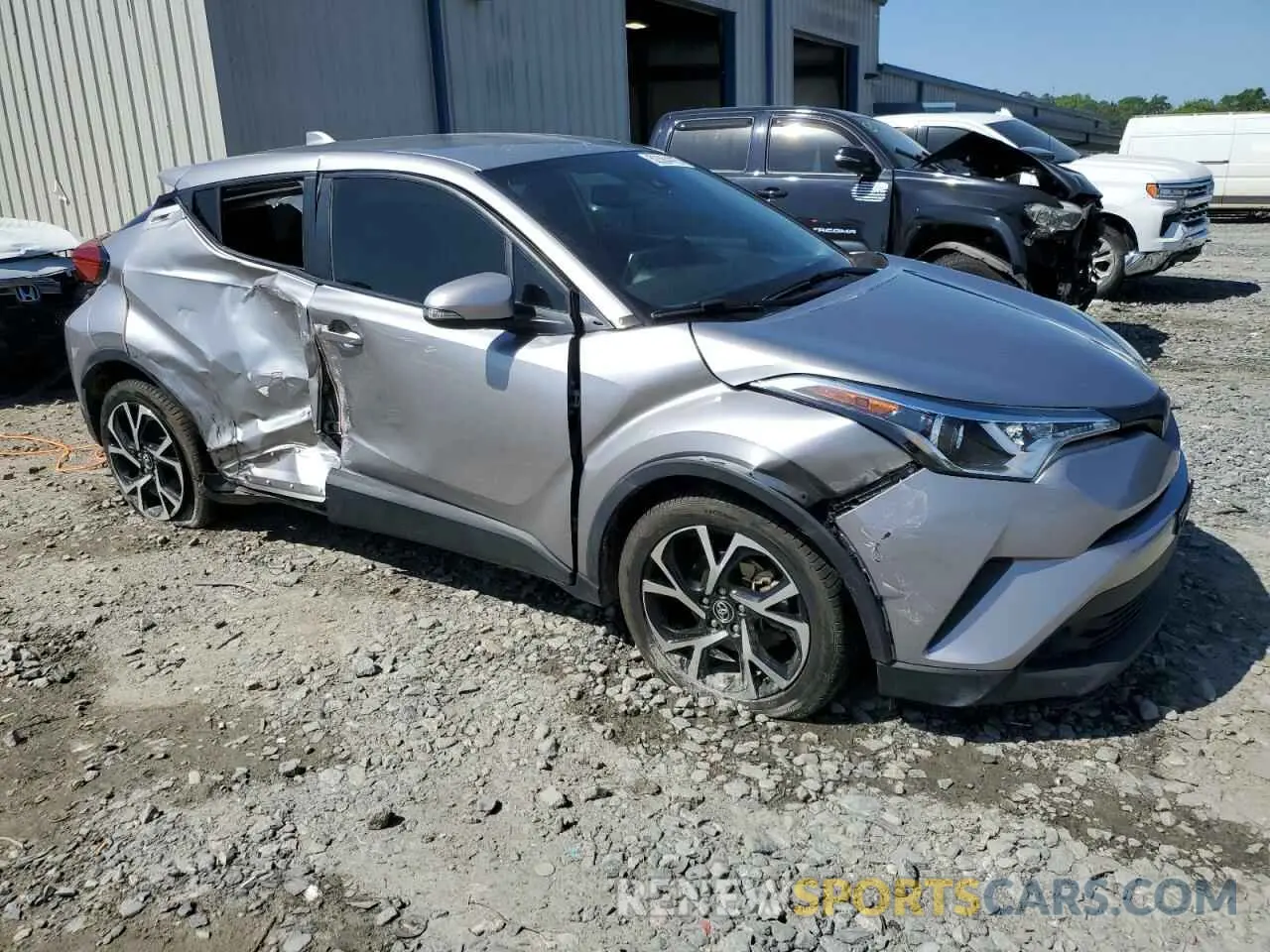 4 fotografías del automóvil dañado JTNKHMBX3K1050175 TOYOTA C-HR 2019