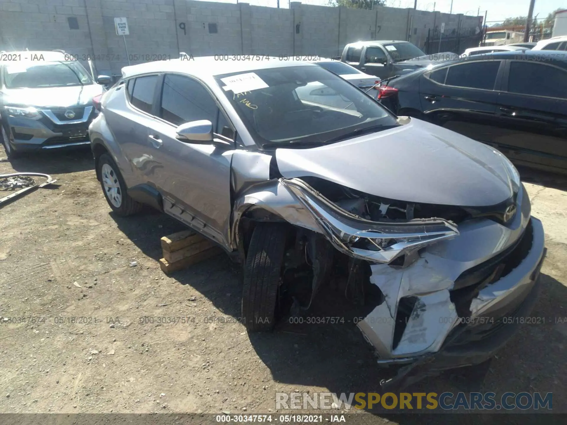 1 fotografías del automóvil dañado JTNKHMBX3K1054999 TOYOTA C-HR 2019