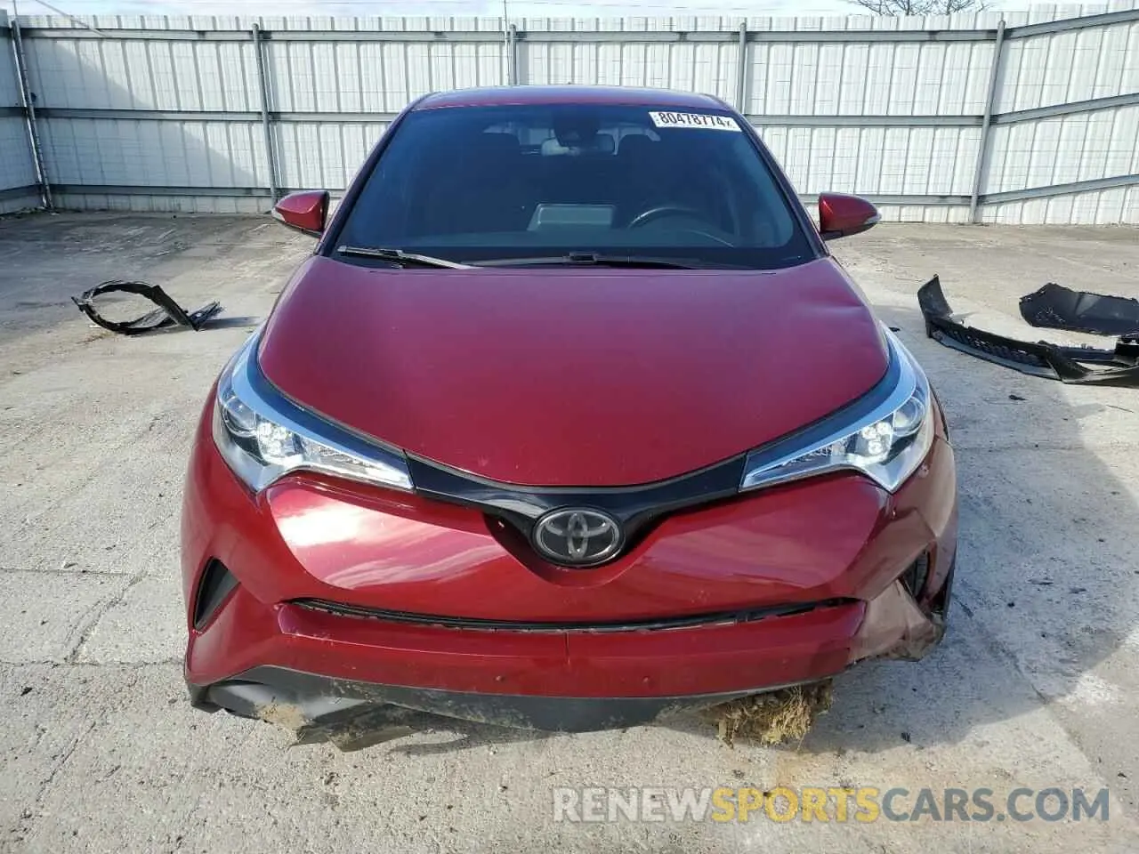5 fotografías del automóvil dañado JTNKHMBX3K1062441 TOYOTA C-HR 2019