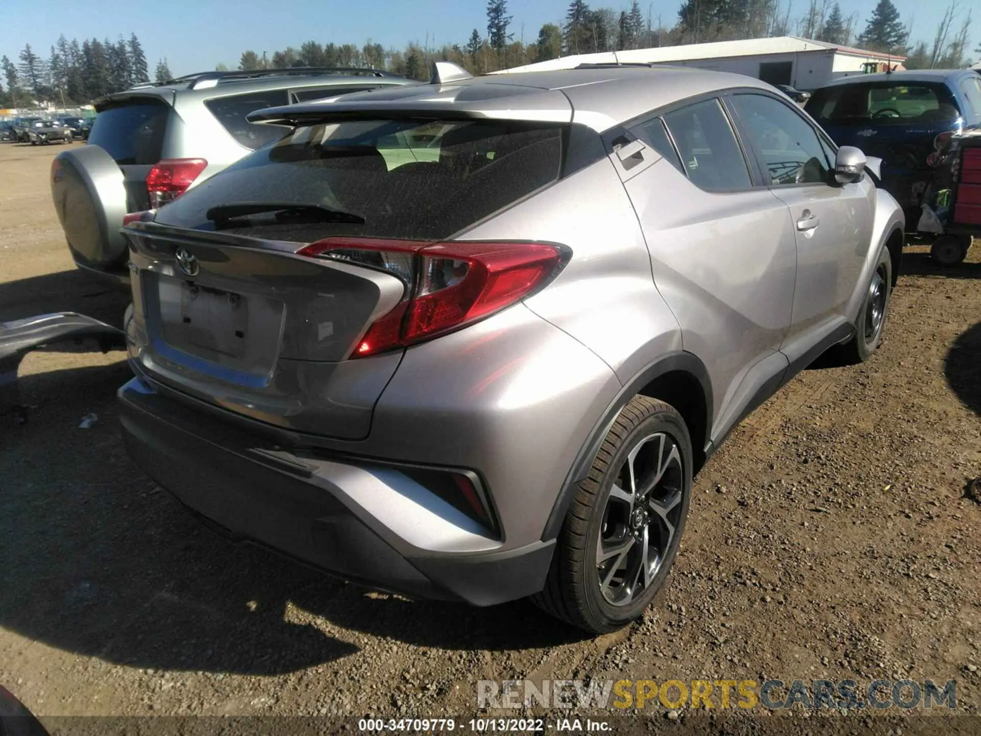 4 fotografías del automóvil dañado JTNKHMBX4K1023910 TOYOTA C-HR 2019