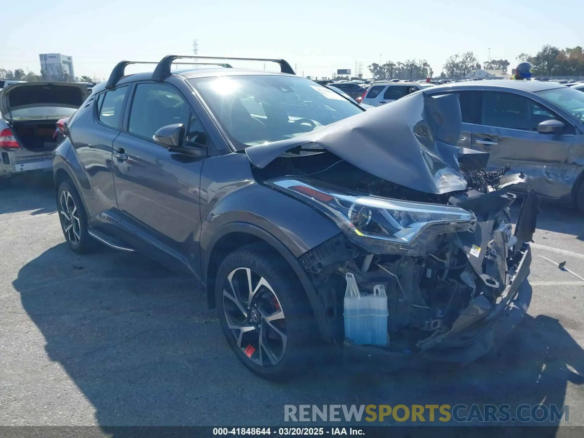 1 fotografías del automóvil dañado JTNKHMBX4K1026497 TOYOTA C-HR 2019