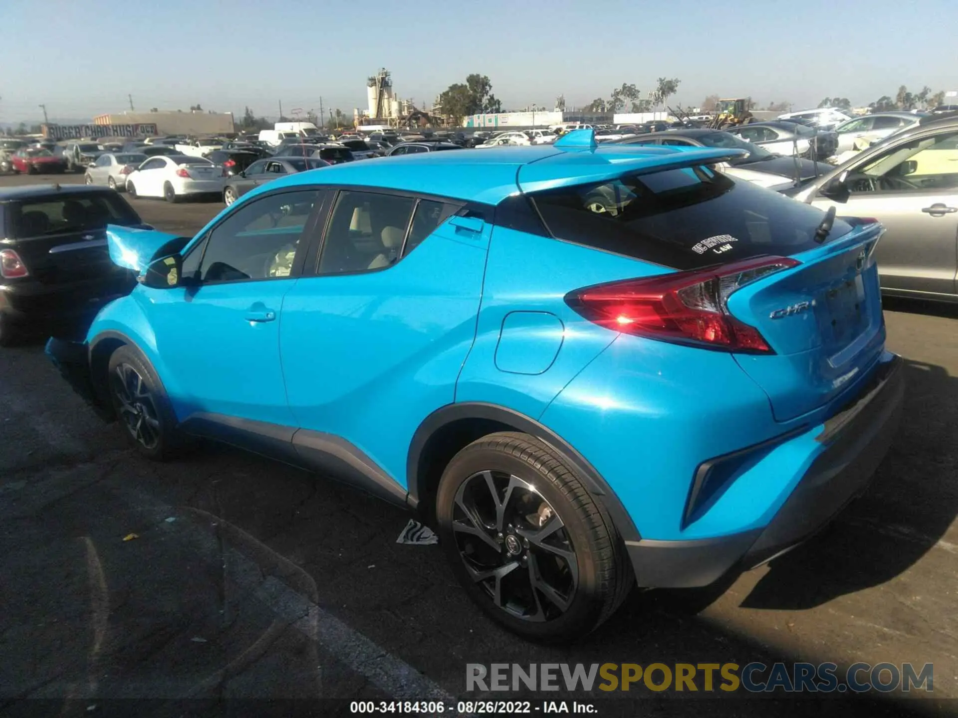 3 fotografías del automóvil dañado JTNKHMBX4K1029500 TOYOTA C-HR 2019