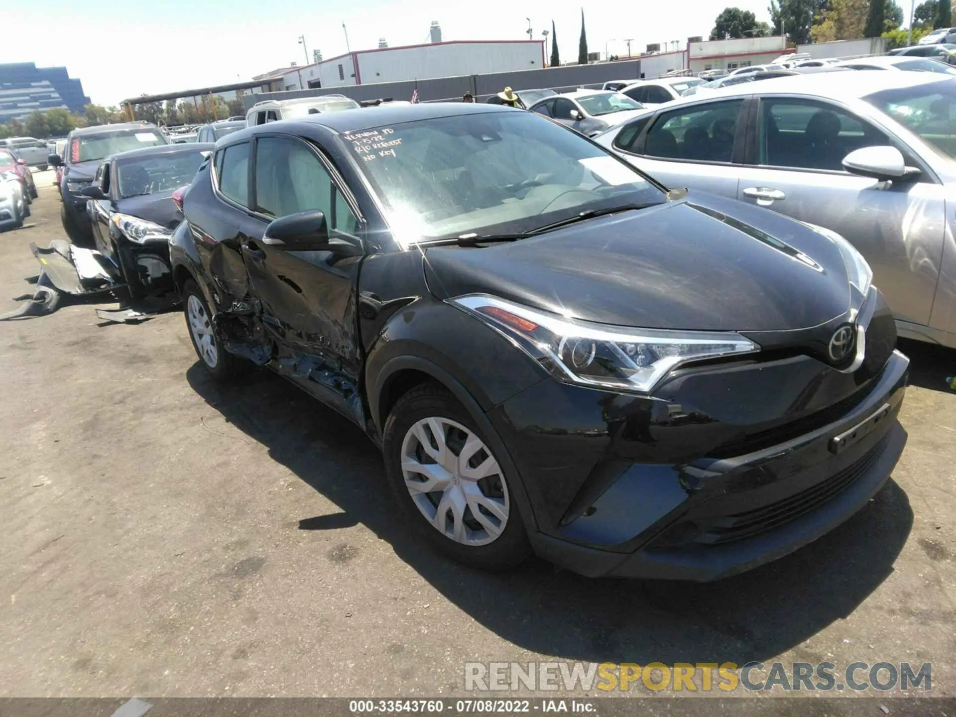 1 fotografías del automóvil dañado JTNKHMBX4K1030467 TOYOTA C-HR 2019