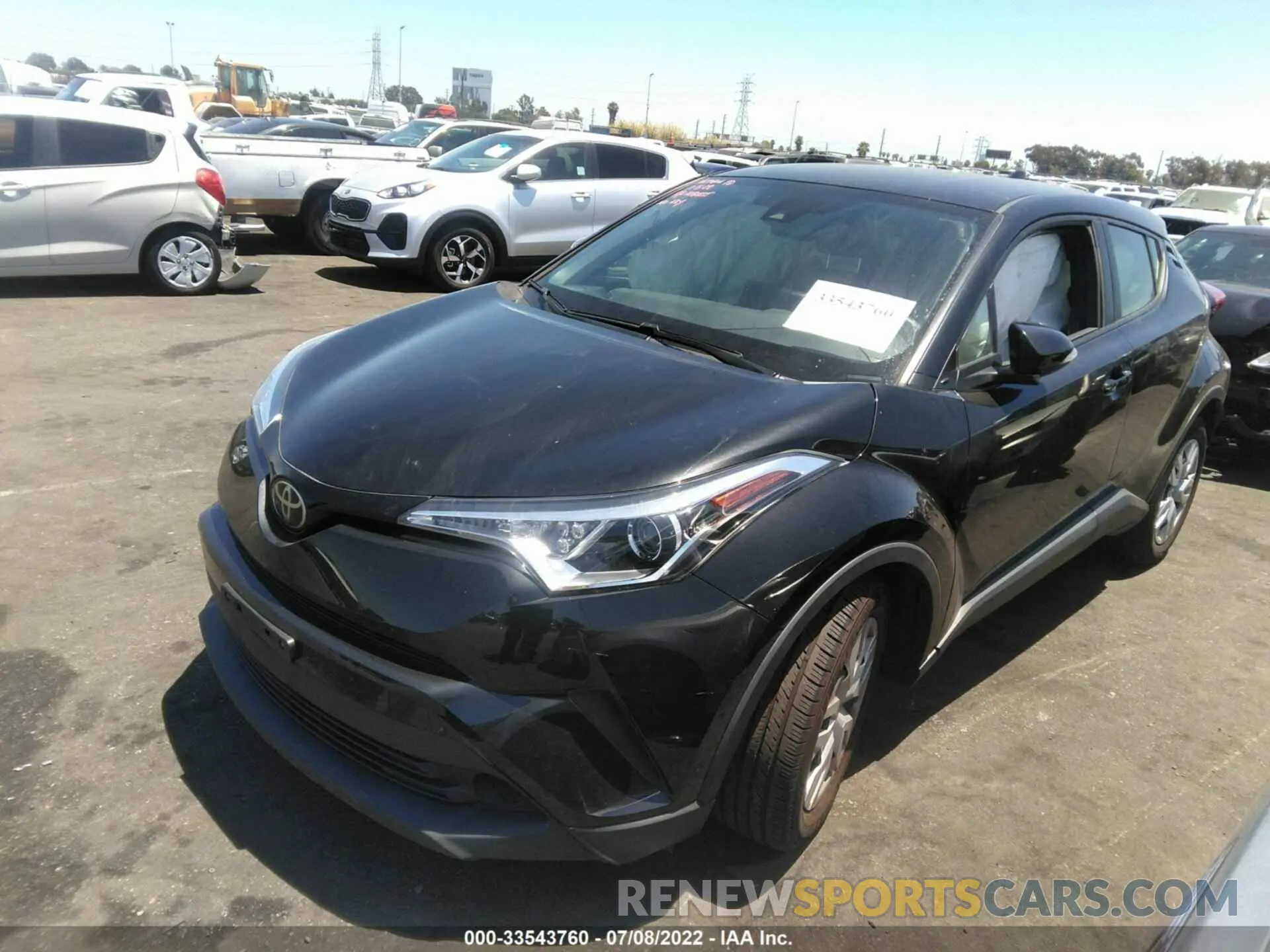 2 fotografías del automóvil dañado JTNKHMBX4K1030467 TOYOTA C-HR 2019