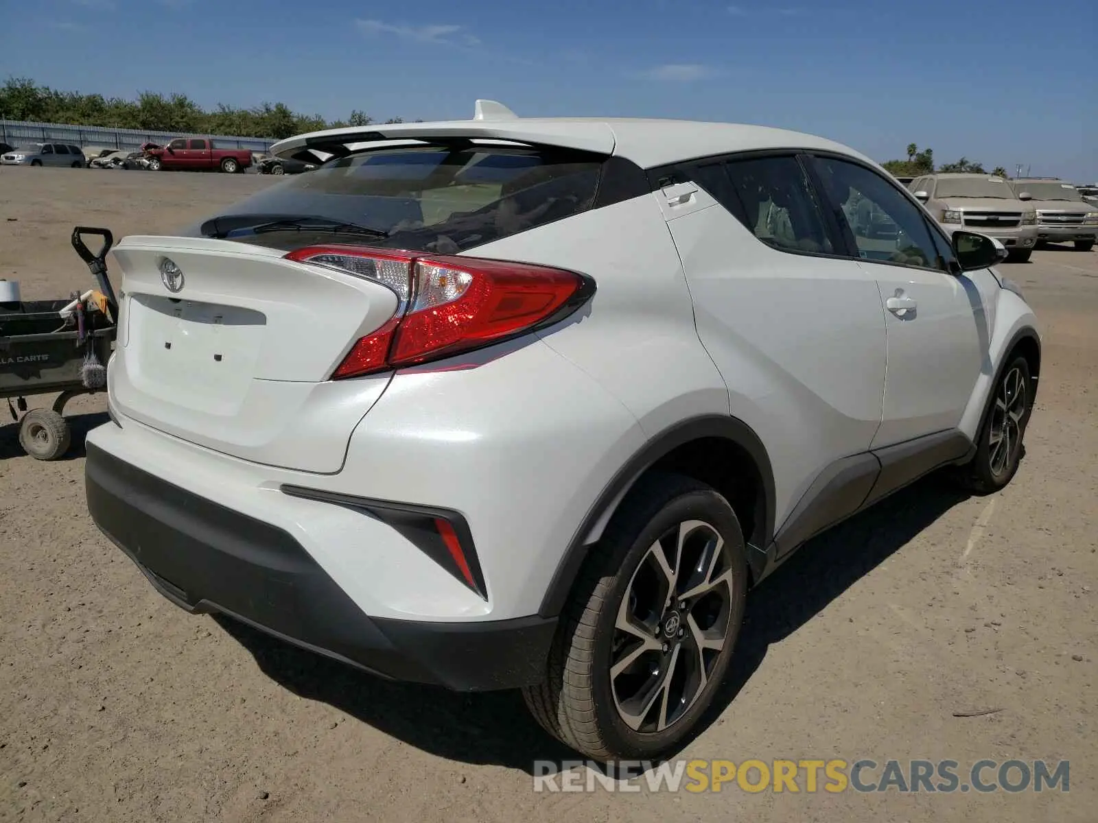 4 fotografías del automóvil dañado JTNKHMBX4K1038066 TOYOTA C-HR 2019