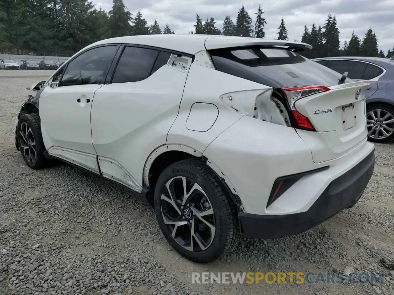 2 fotografías del automóvil dañado JTNKHMBX4K1039220 TOYOTA C-HR 2019