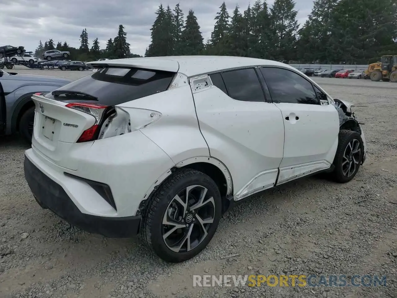 3 fotografías del automóvil dañado JTNKHMBX4K1039220 TOYOTA C-HR 2019