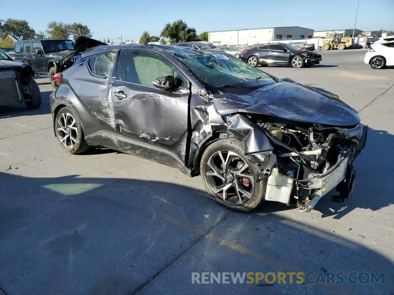 4 fotografías del automóvil dañado JTNKHMBX4K1052016 TOYOTA C-HR 2019