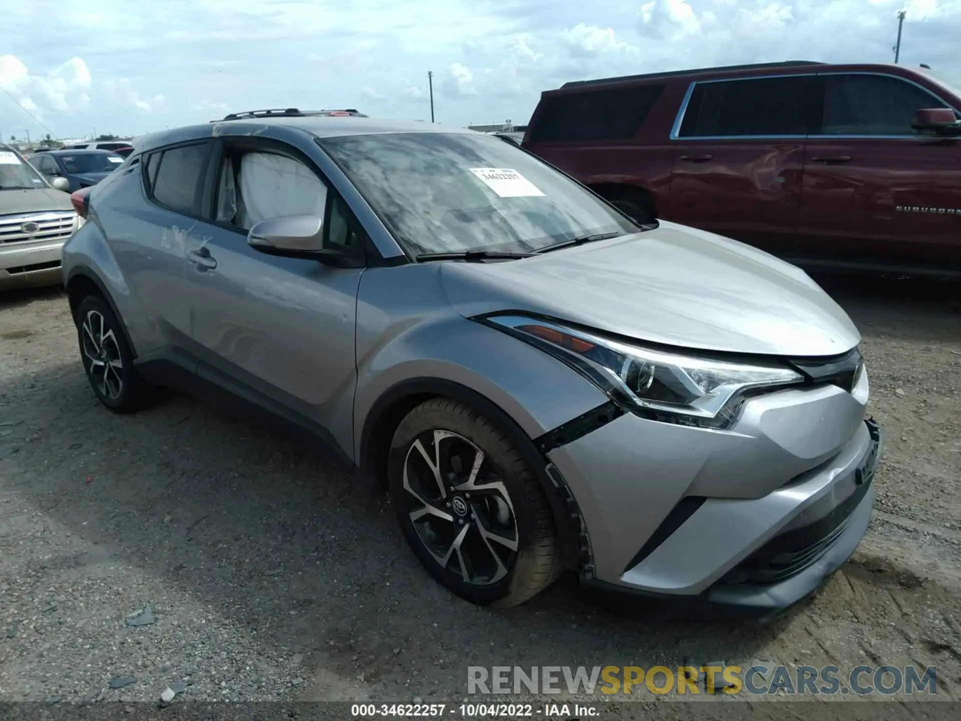 1 fotografías del automóvil dañado JTNKHMBX4K1052579 TOYOTA C-HR 2019