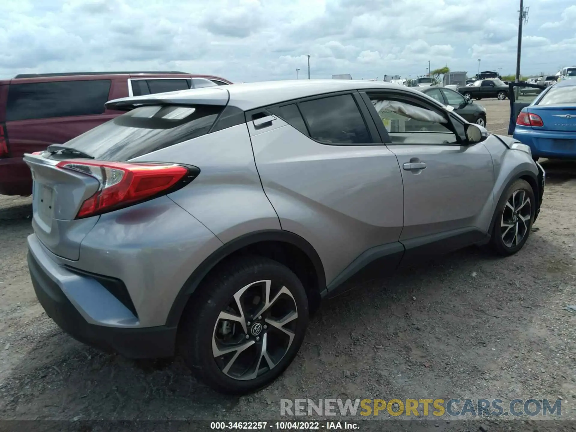 4 fotografías del automóvil dañado JTNKHMBX4K1052579 TOYOTA C-HR 2019