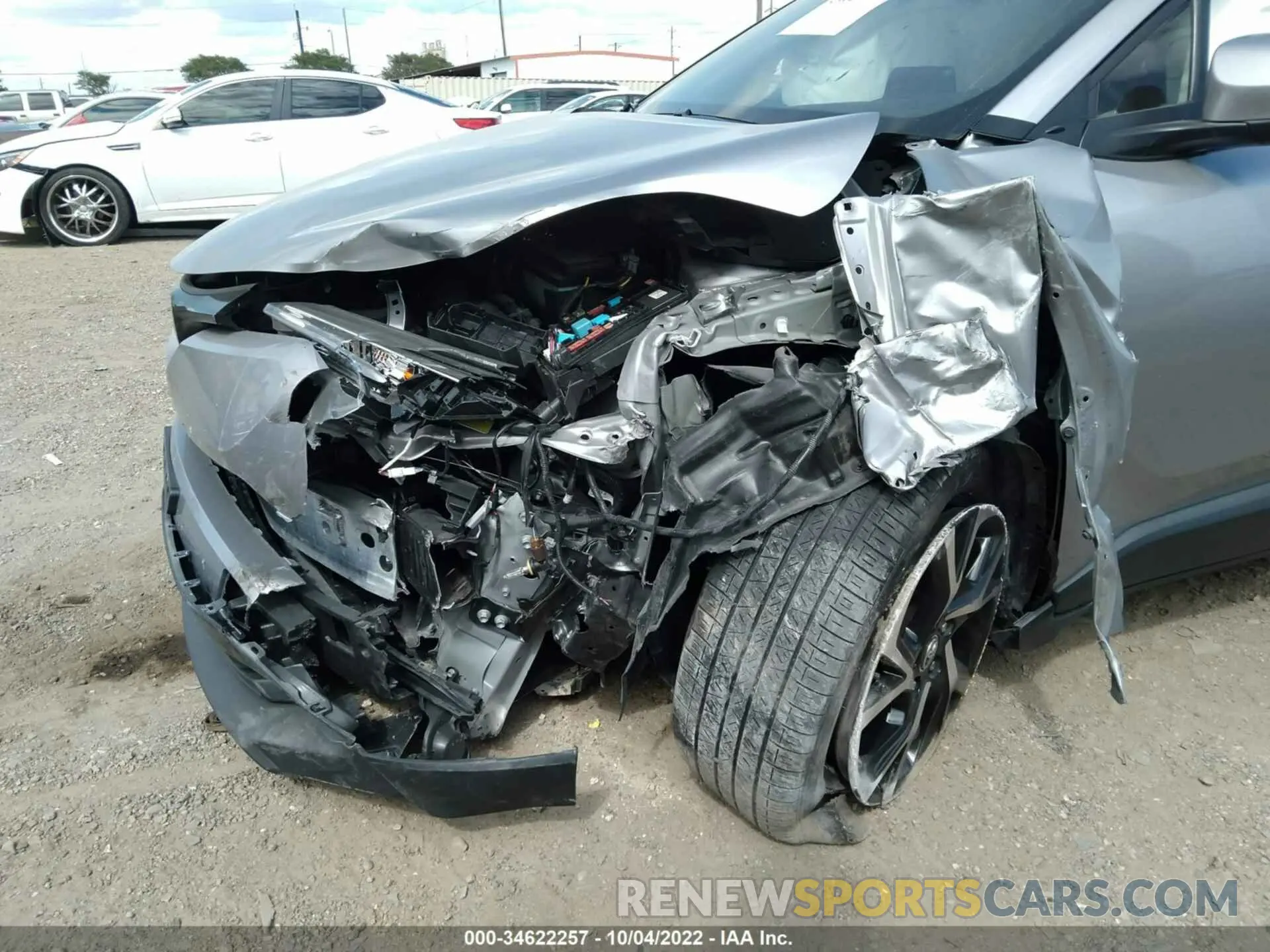 6 fotografías del automóvil dañado JTNKHMBX4K1052579 TOYOTA C-HR 2019