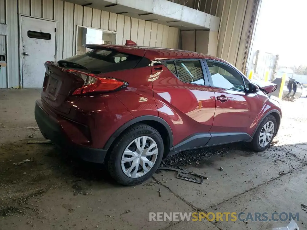 3 fotografías del automóvil dañado JTNKHMBX4K1053263 TOYOTA C-HR 2019