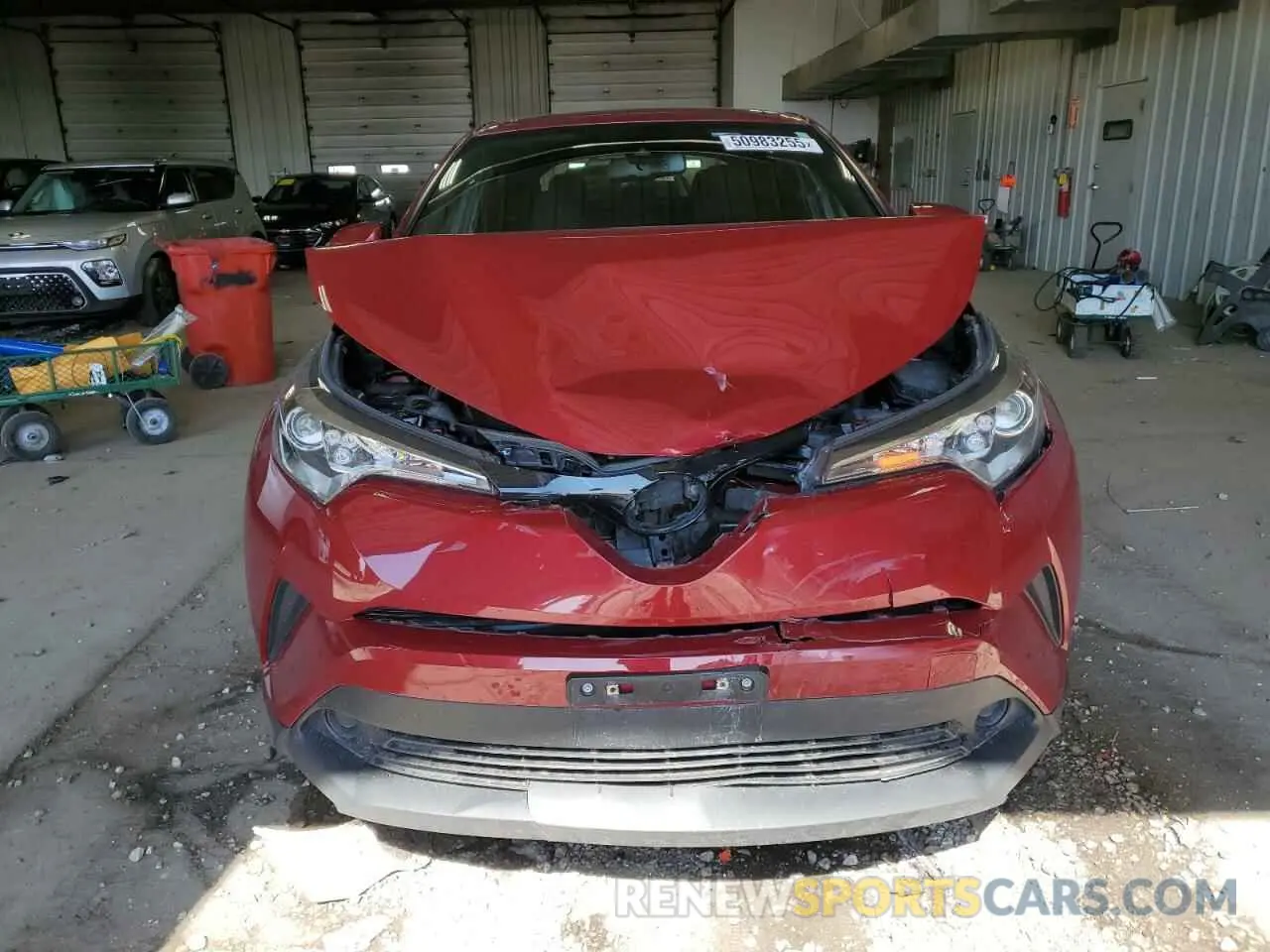 5 fotografías del automóvil dañado JTNKHMBX4K1053263 TOYOTA C-HR 2019
