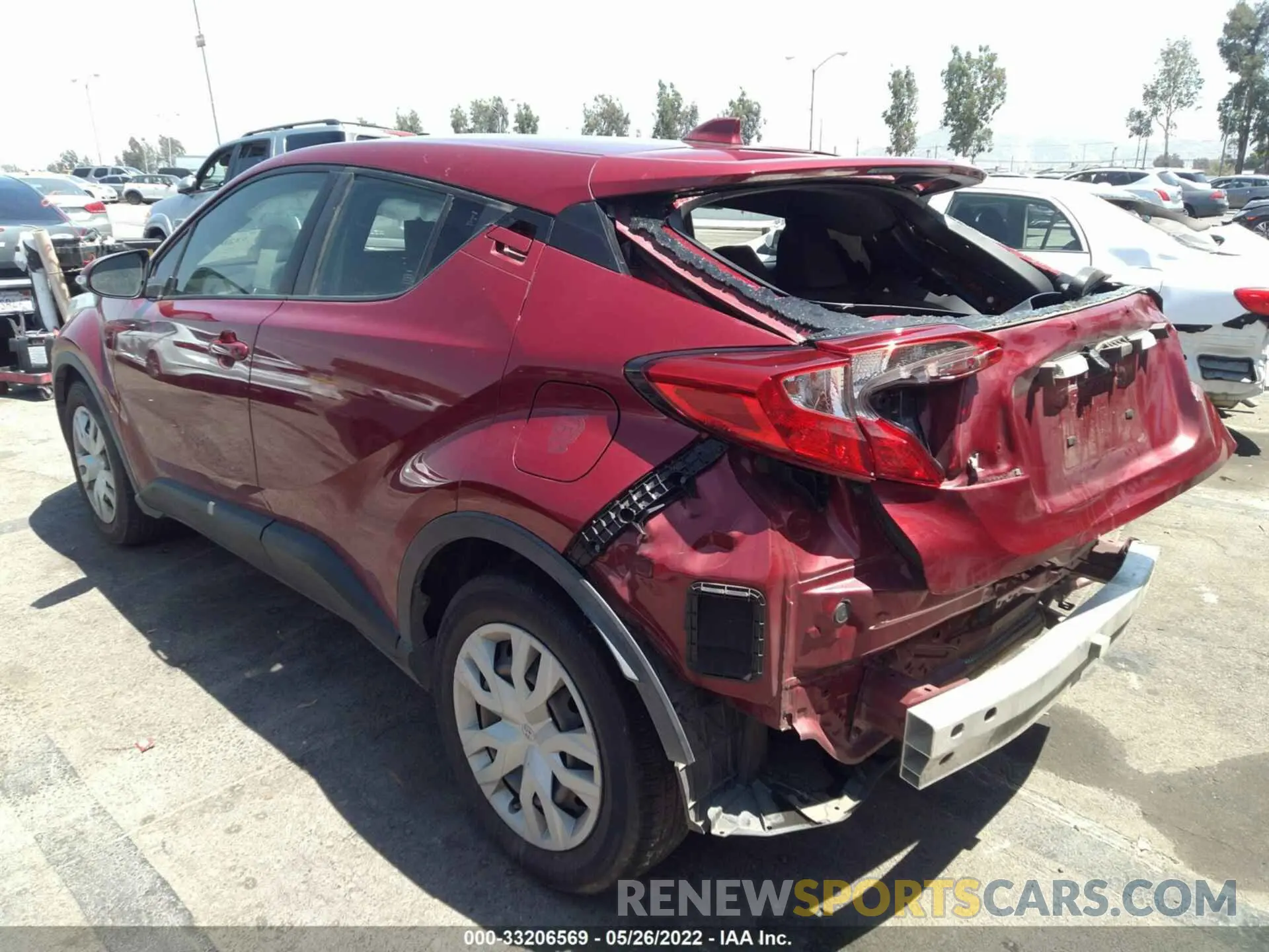 3 fotografías del automóvil dañado JTNKHMBX5K1023236 TOYOTA C-HR 2019