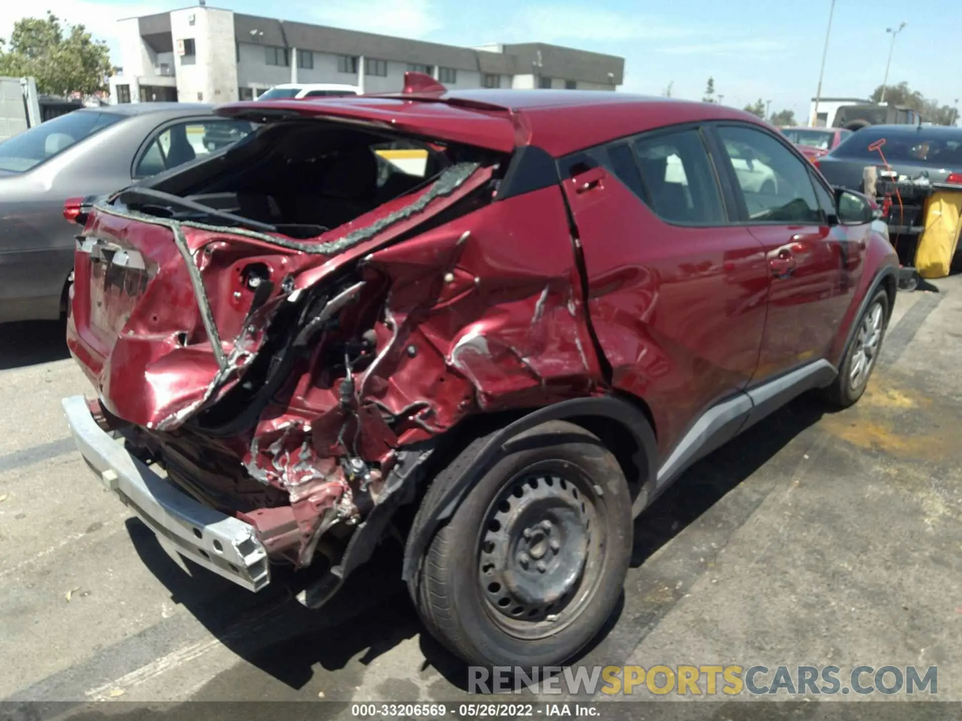 4 fotografías del automóvil dañado JTNKHMBX5K1023236 TOYOTA C-HR 2019