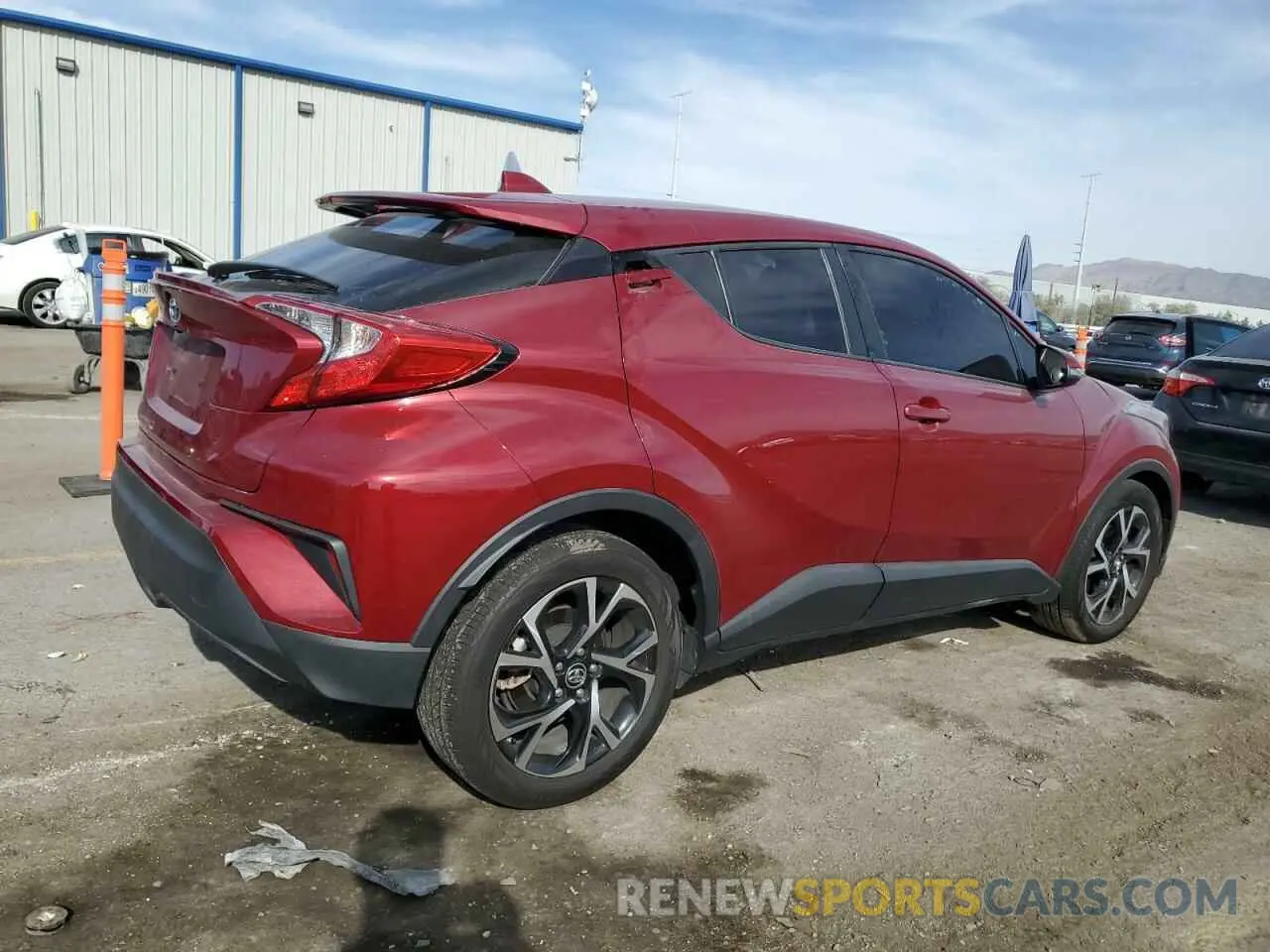 3 fotografías del automóvil dañado JTNKHMBX5K1048945 TOYOTA C-HR 2019