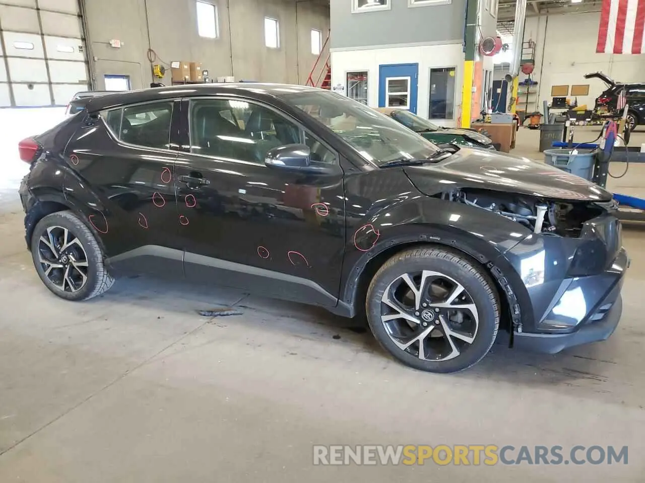 4 fotografías del automóvil dañado JTNKHMBX6K1015176 TOYOTA C-HR 2019