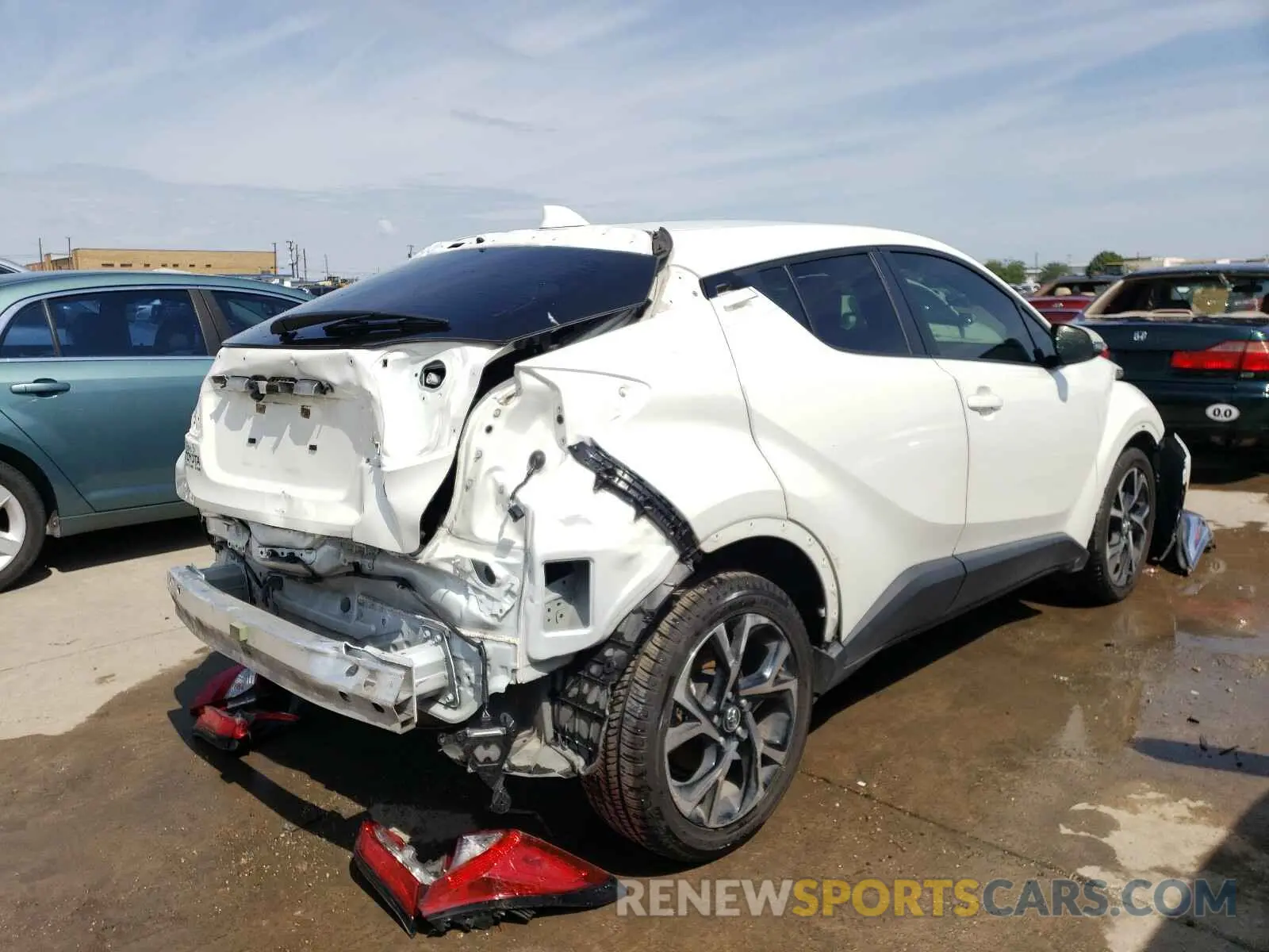 4 fotografías del automóvil dañado JTNKHMBX6K1019518 TOYOTA C-HR 2019