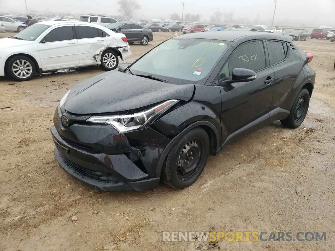 2 fotografías del automóvil dañado JTNKHMBX6K1032141 TOYOTA C-HR 2019