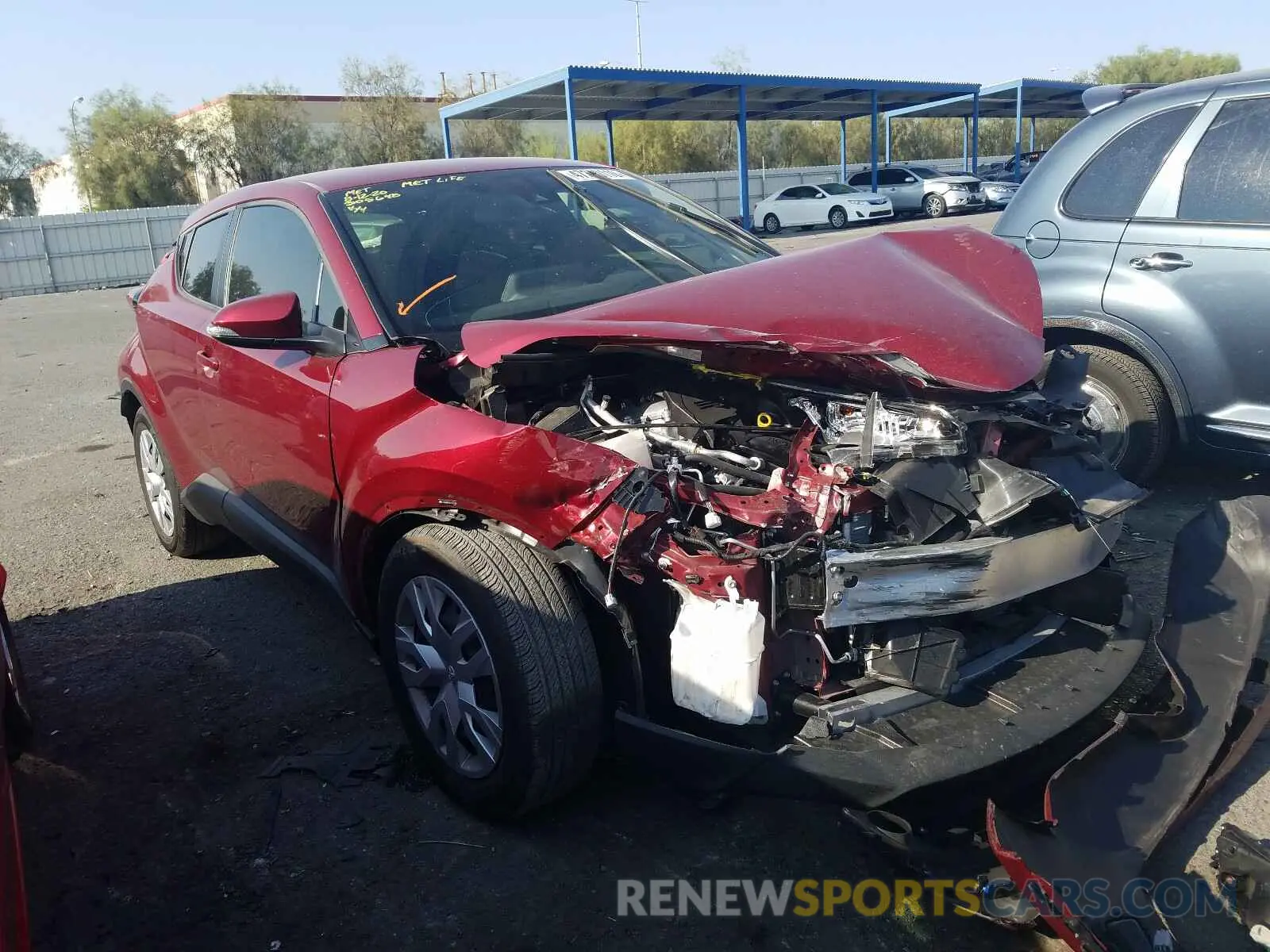 1 fotografías del automóvil dañado JTNKHMBX6K1042586 TOYOTA C-HR 2019