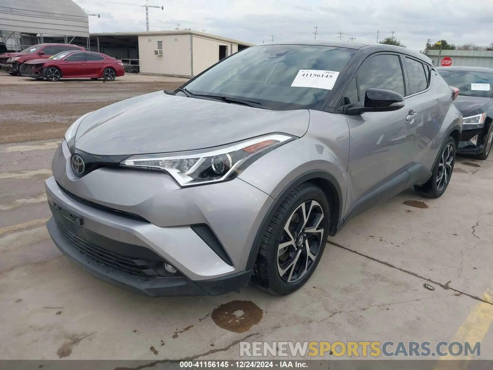 2 fotografías del automóvil dañado JTNKHMBX7K1026672 TOYOTA C-HR 2019