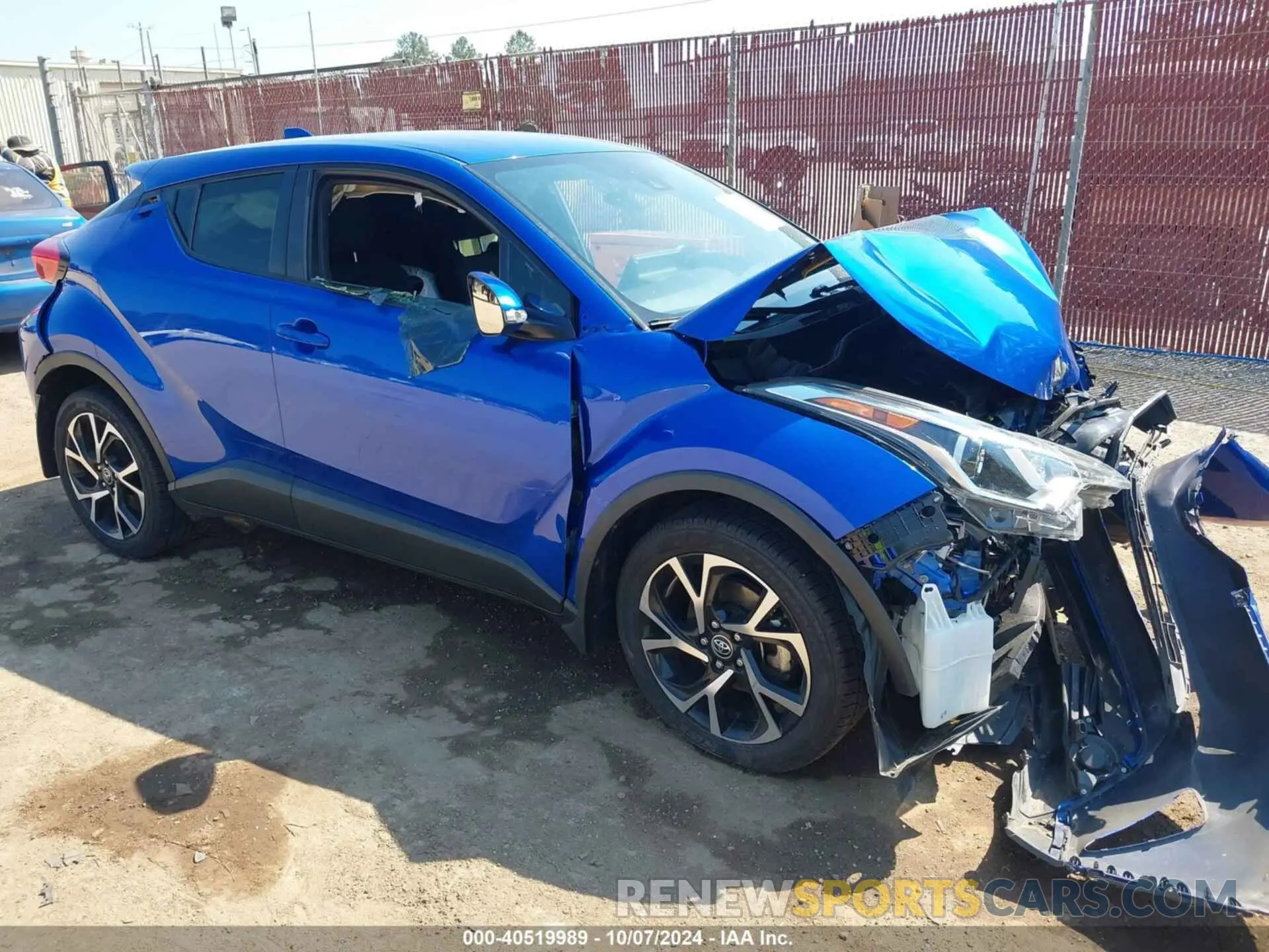 1 fotografías del automóvil dañado JTNKHMBX7K1062412 TOYOTA C-HR 2019