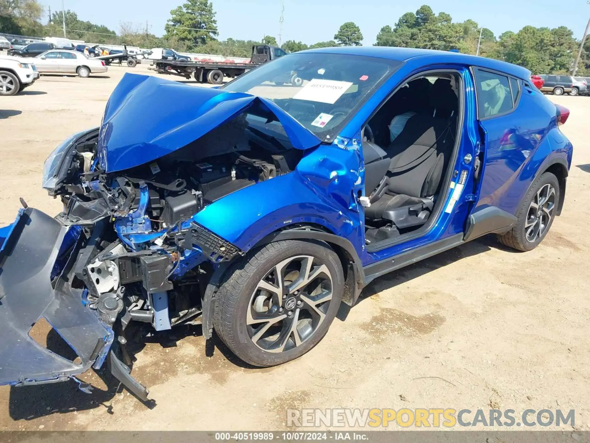 2 fotografías del automóvil dañado JTNKHMBX7K1062412 TOYOTA C-HR 2019