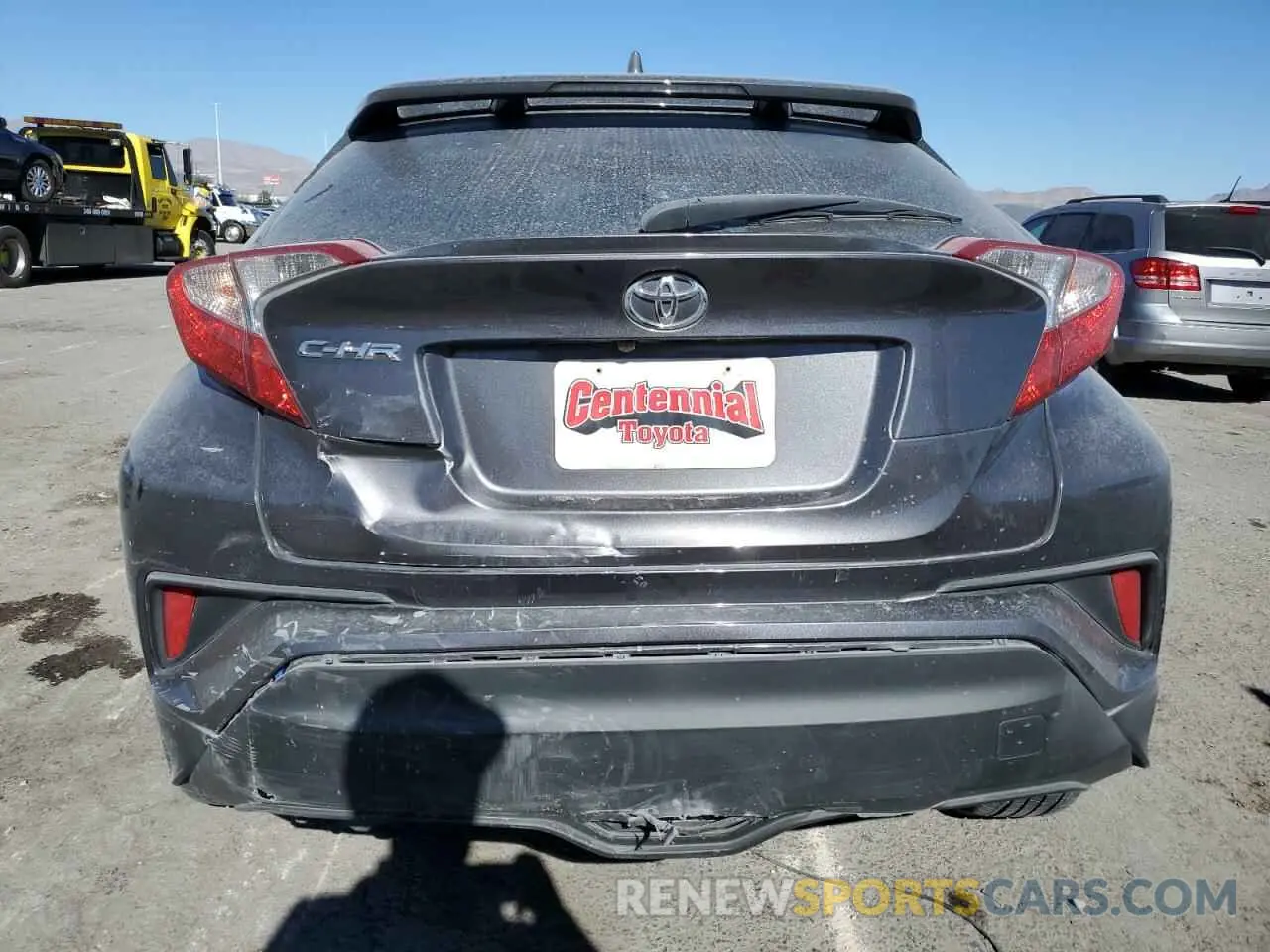 6 fotografías del automóvil dañado JTNKHMBX8K1032285 TOYOTA C-HR 2019