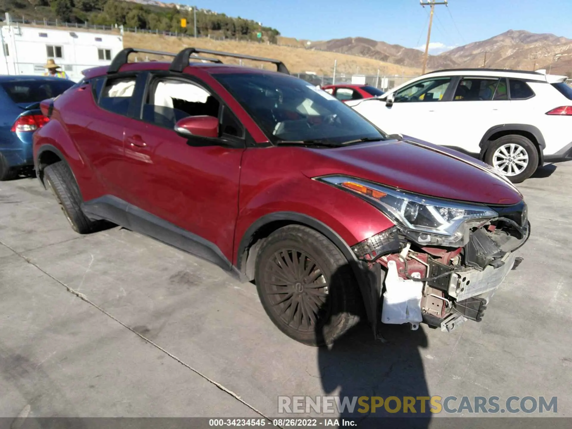 1 fotografías del automóvil dañado JTNKHMBX8K1034490 TOYOTA C-HR 2019