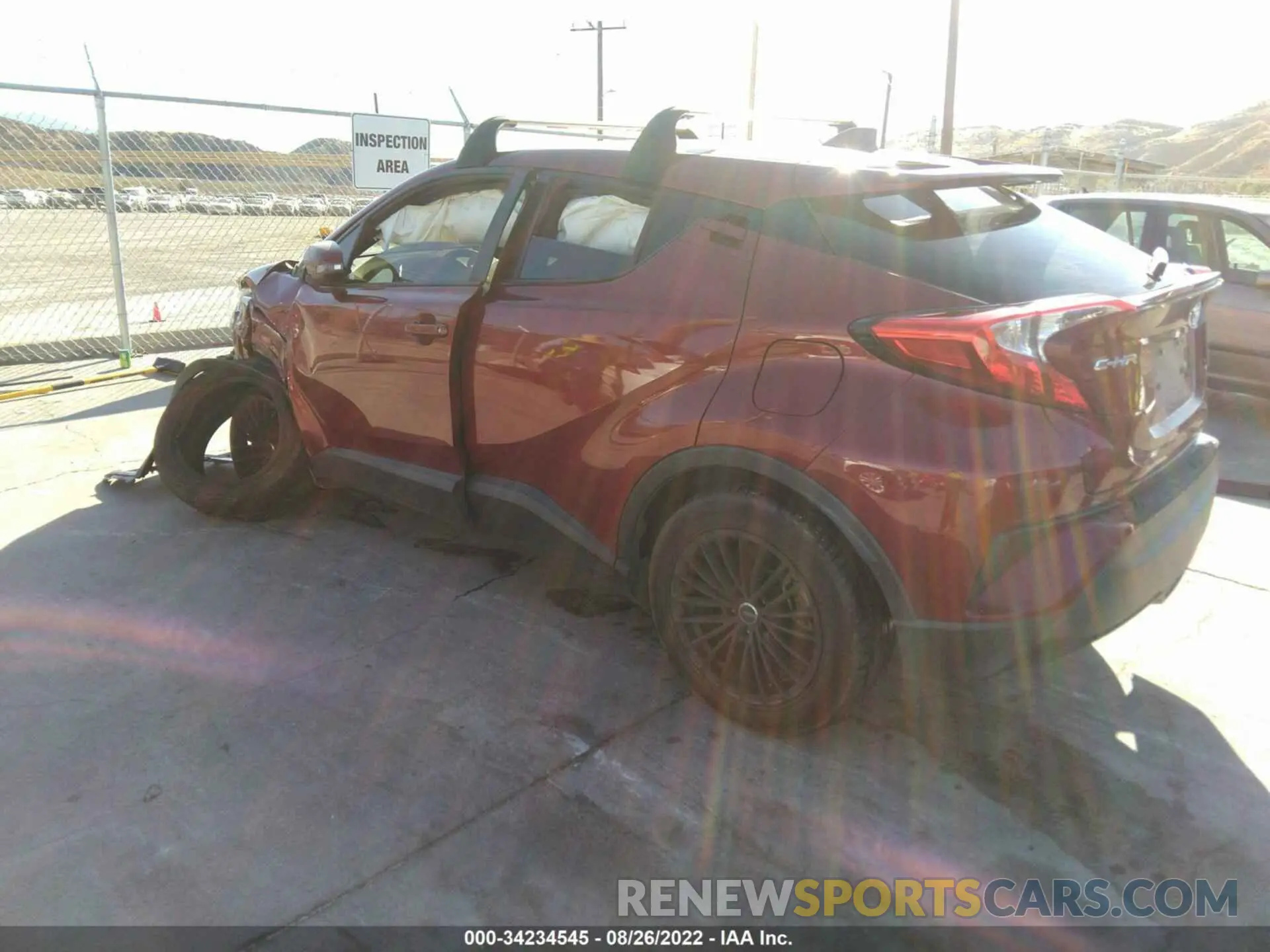 3 fotografías del automóvil dañado JTNKHMBX8K1034490 TOYOTA C-HR 2019