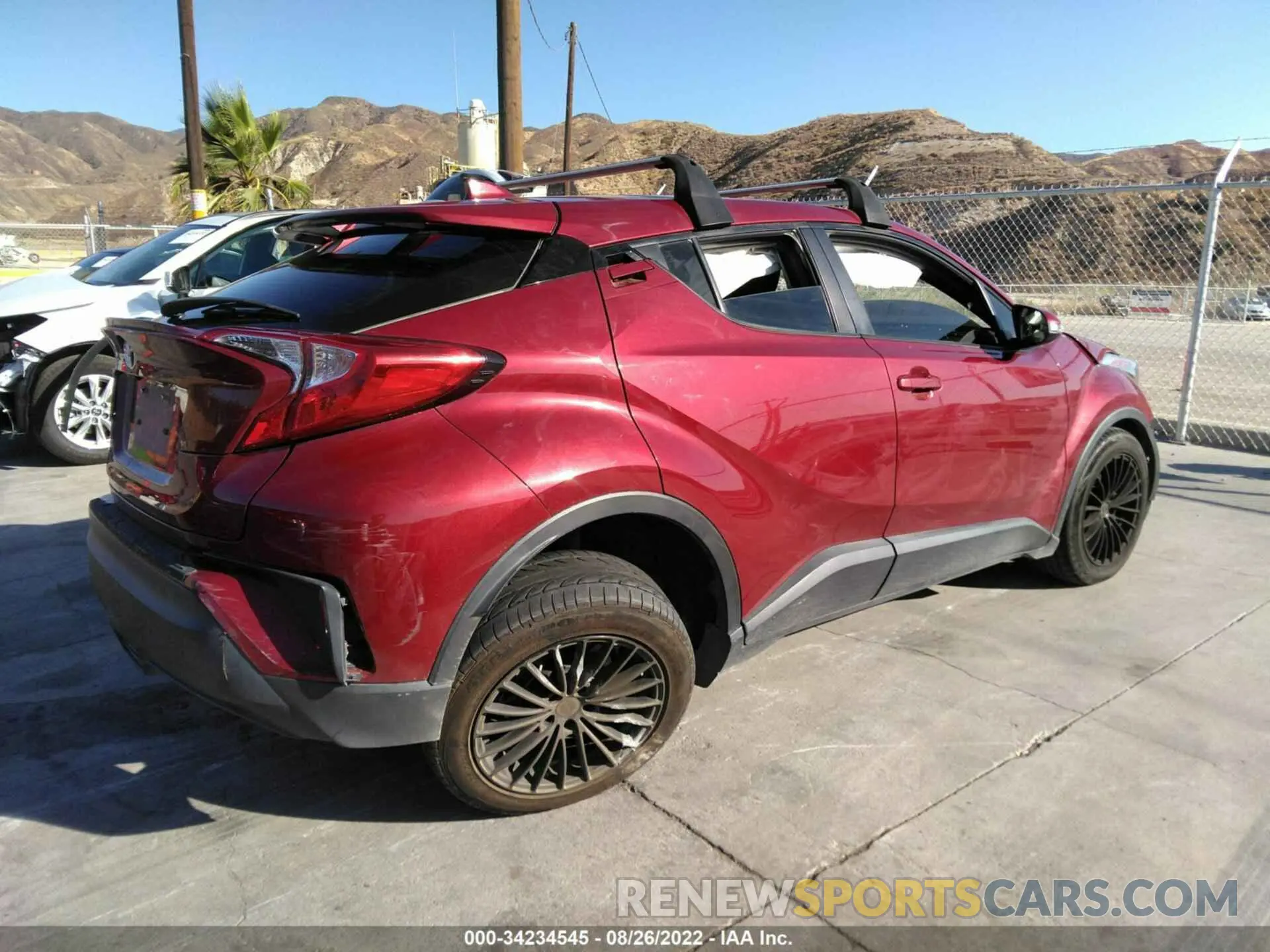 4 fotografías del automóvil dañado JTNKHMBX8K1034490 TOYOTA C-HR 2019