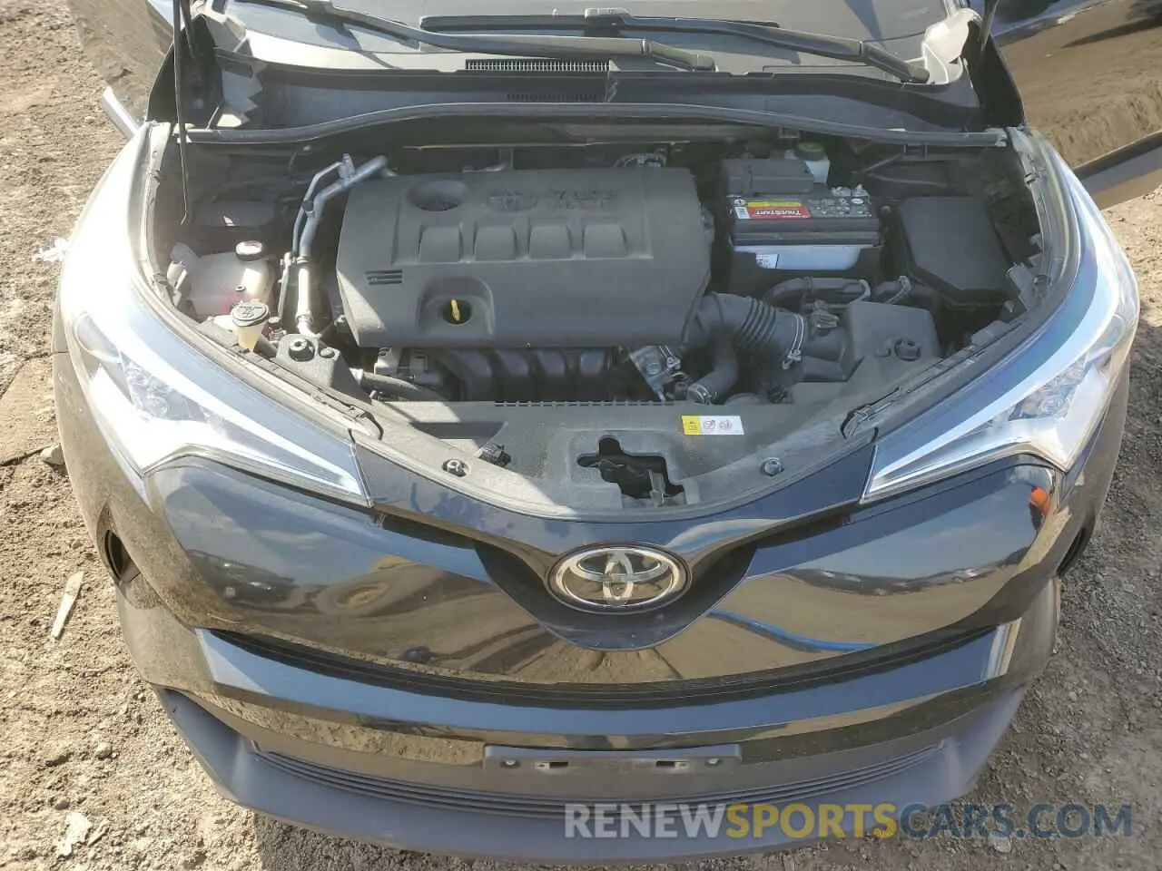 12 fotografías del automóvil dañado JTNKHMBX8K1054416 TOYOTA C-HR 2019
