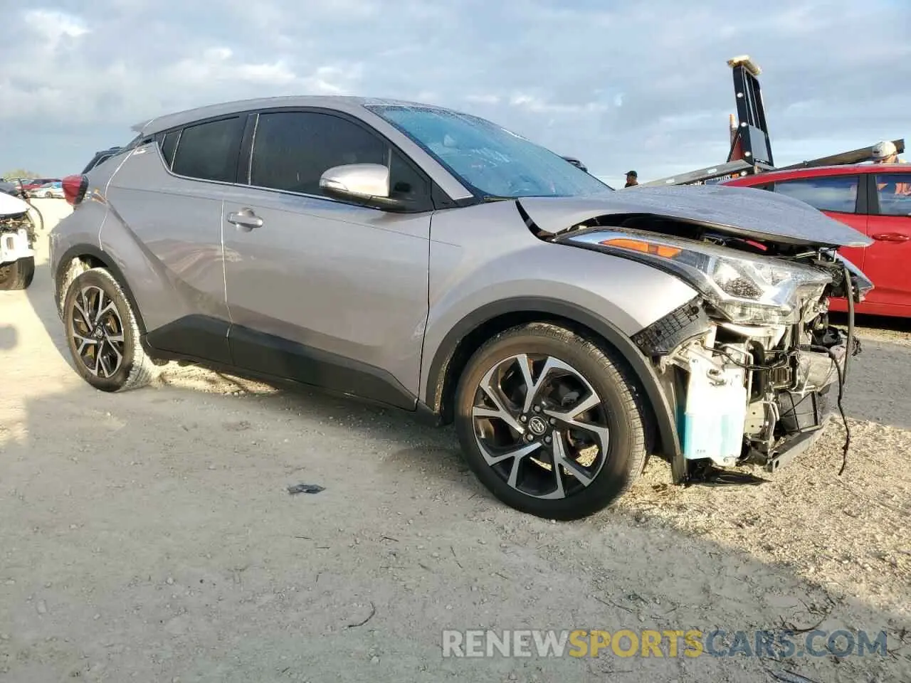 4 fotografías del automóvil dañado JTNKHMBX9K1016466 TOYOTA C-HR 2019