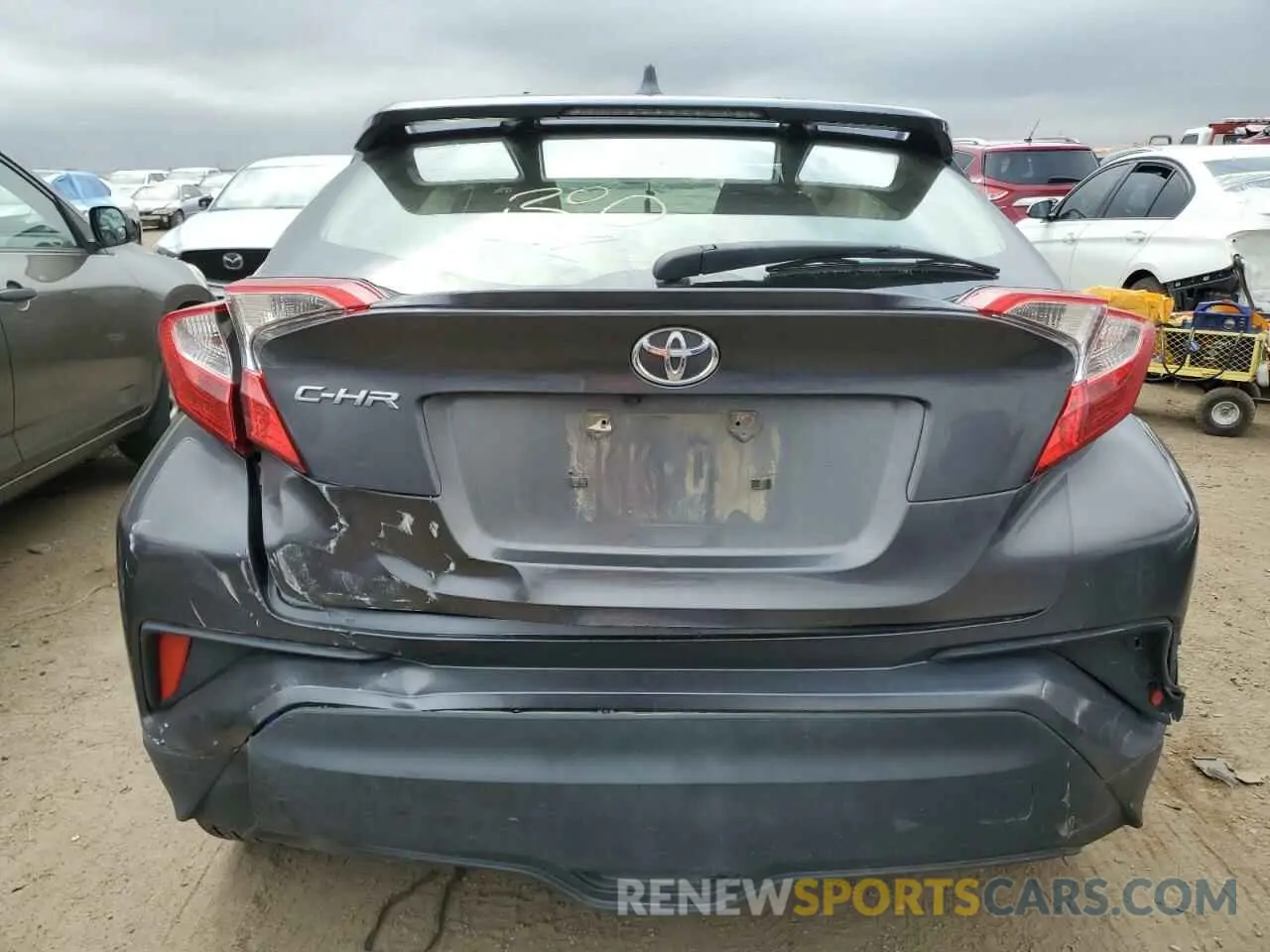 6 fotografías del automóvil dañado JTNKHMBX9K1017391 TOYOTA C-HR 2019
