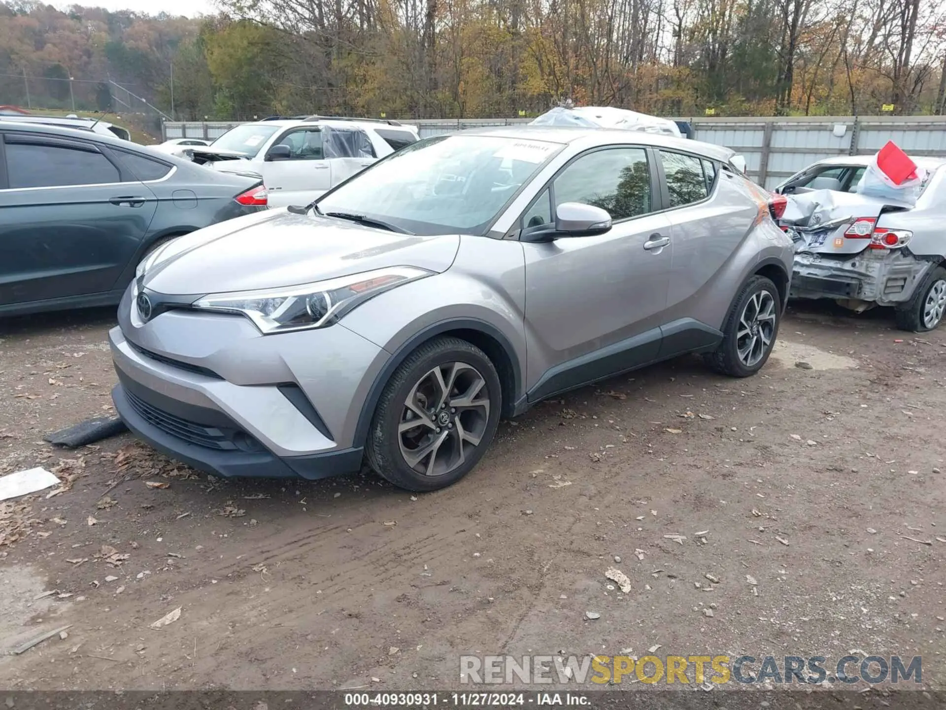 2 fotografías del automóvil dañado JTNKHMBX9K1042999 TOYOTA C-HR 2019