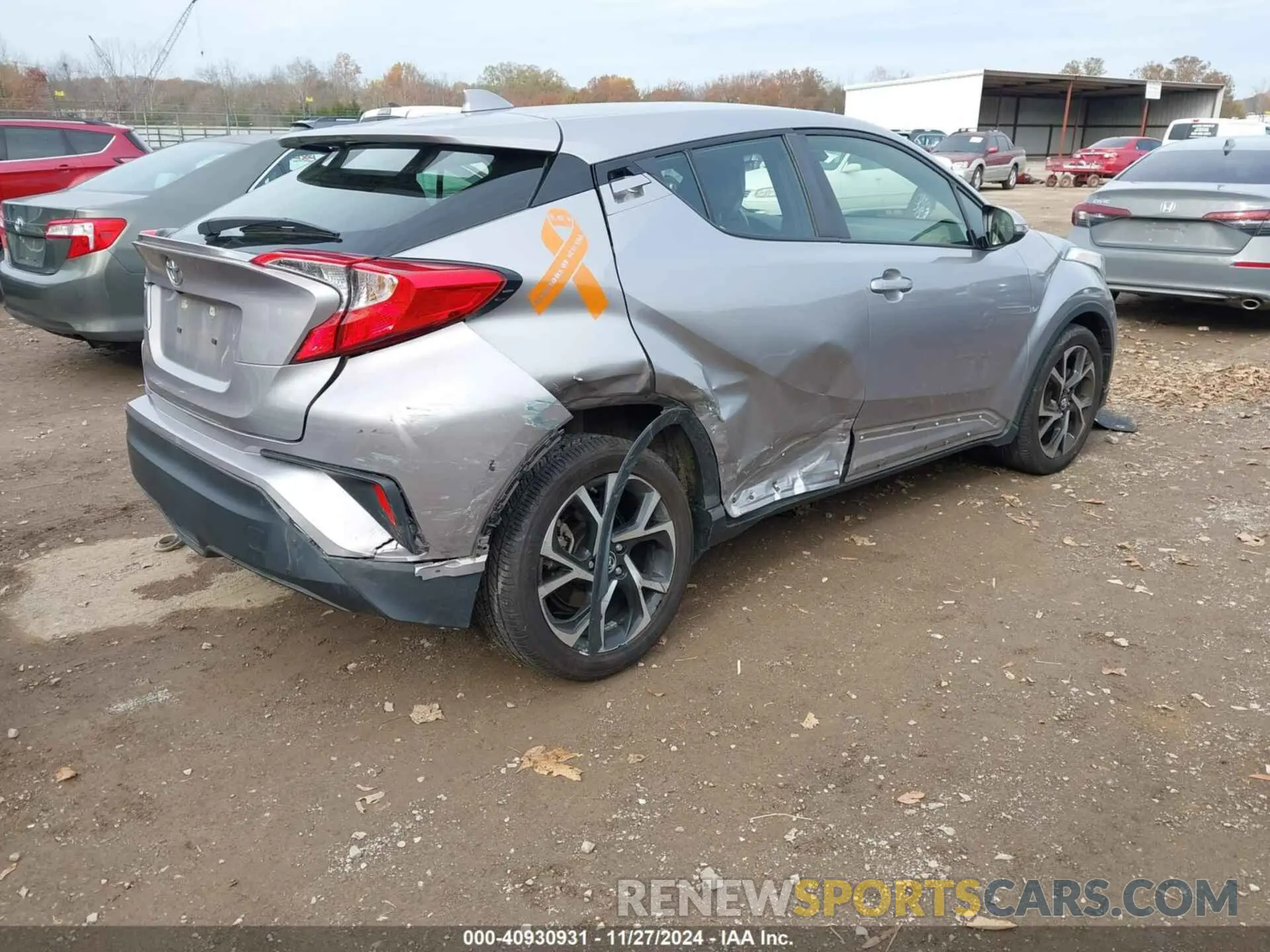 4 fotografías del automóvil dañado JTNKHMBX9K1042999 TOYOTA C-HR 2019