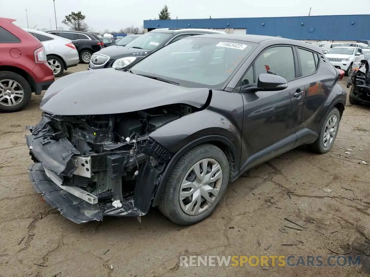 1 fotografías del automóvil dañado JTNKHMBX9K1054246 TOYOTA C-HR 2019