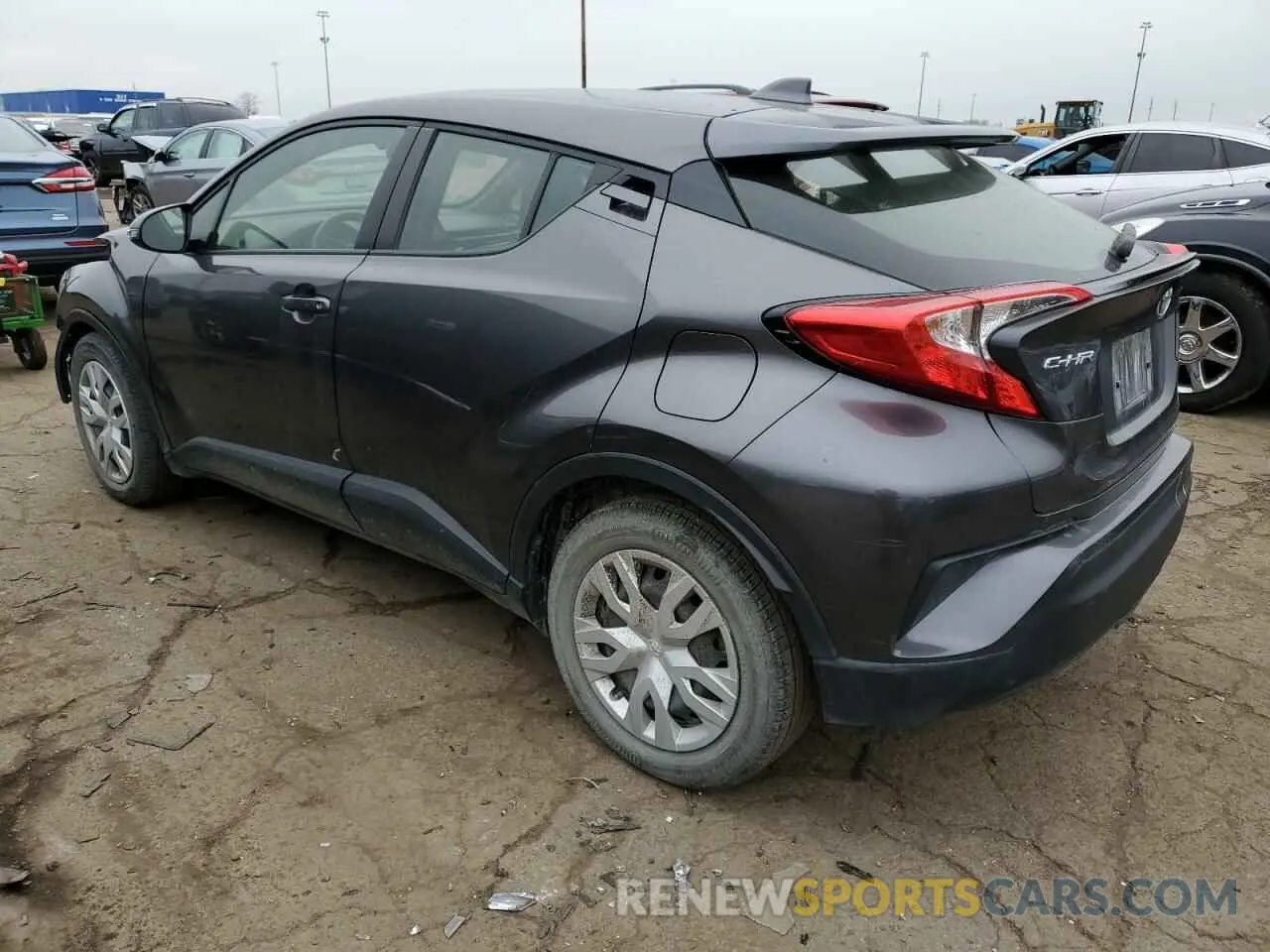 2 fotografías del automóvil dañado JTNKHMBX9K1054246 TOYOTA C-HR 2019
