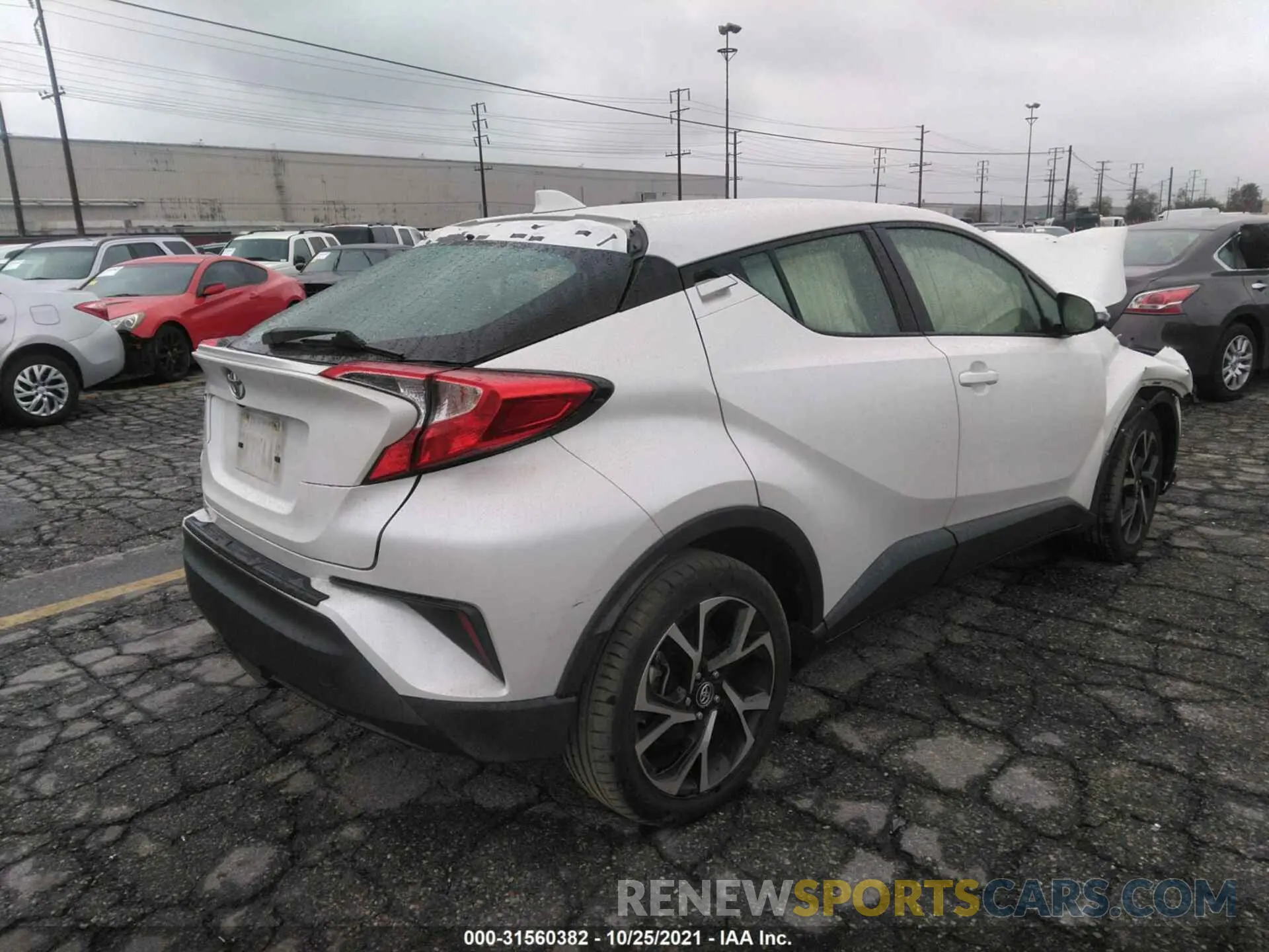 4 fotografías del automóvil dañado JTNKHMBXXK1015035 TOYOTA C-HR 2019