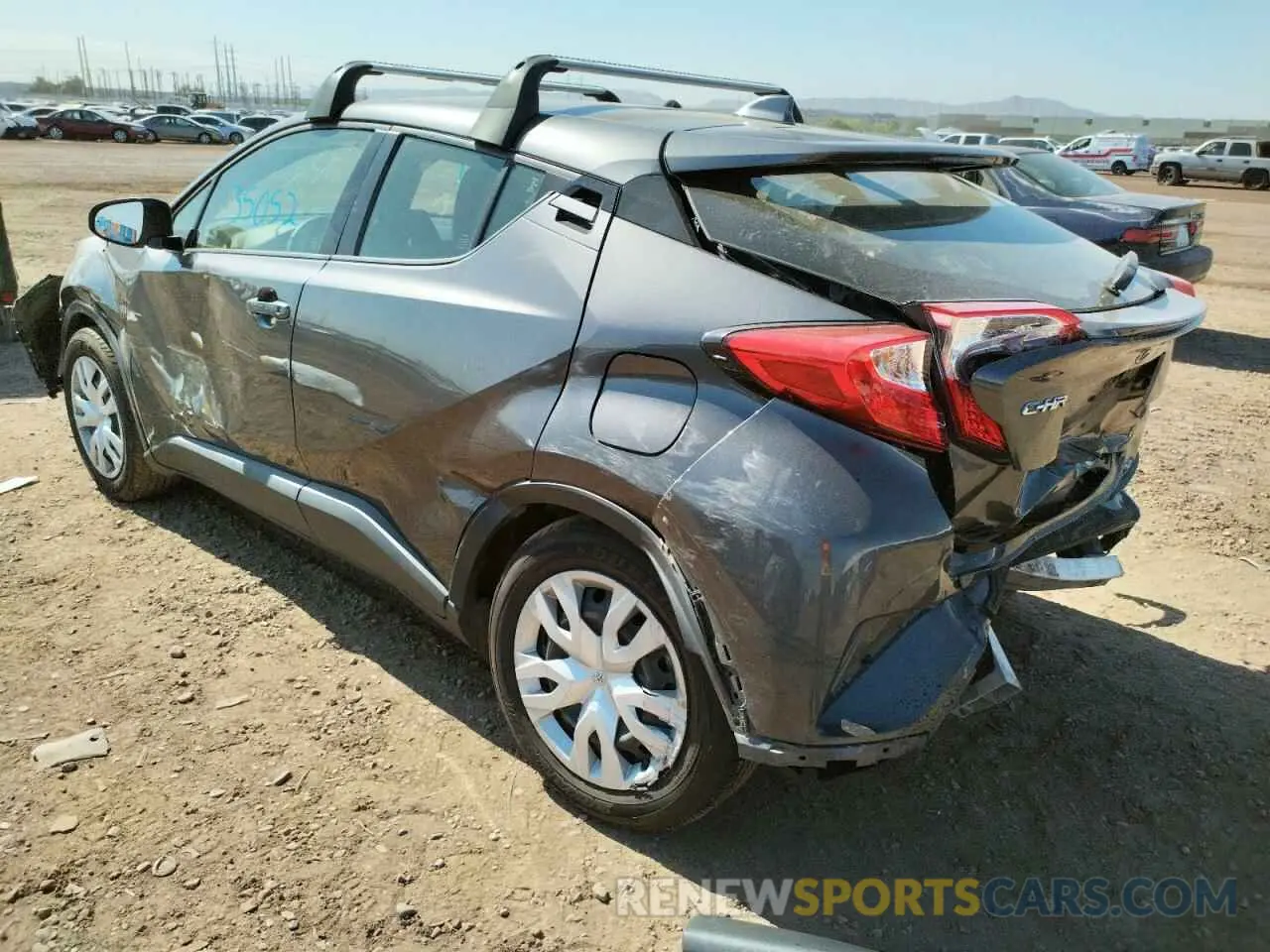 3 fotografías del automóvil dañado JTNKHMBXXK1032014 TOYOTA C-HR 2019