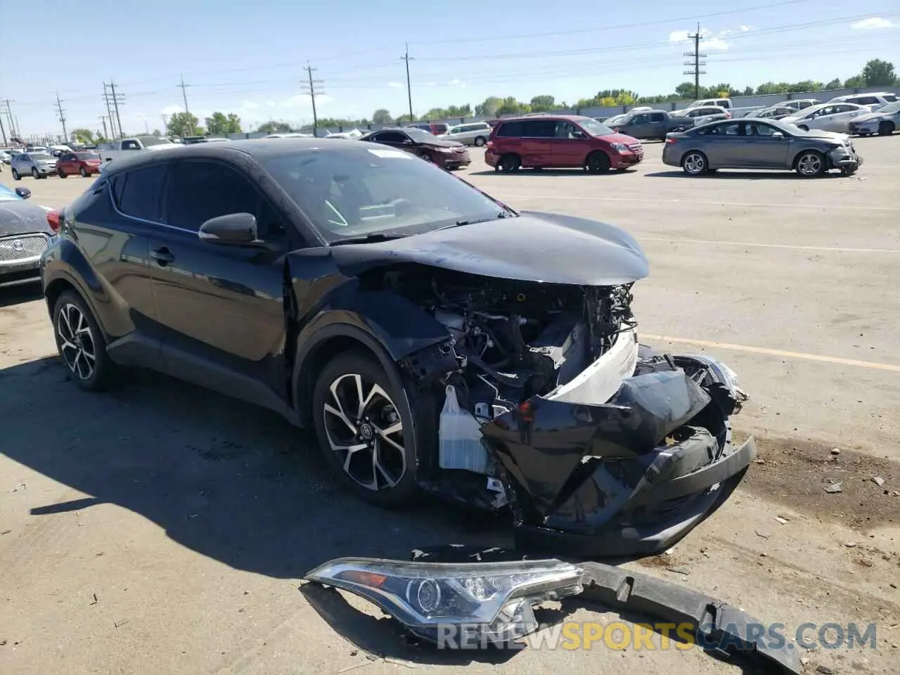 1 fotografías del automóvil dañado JTNKHMBXXK1040498 TOYOTA C-HR 2019