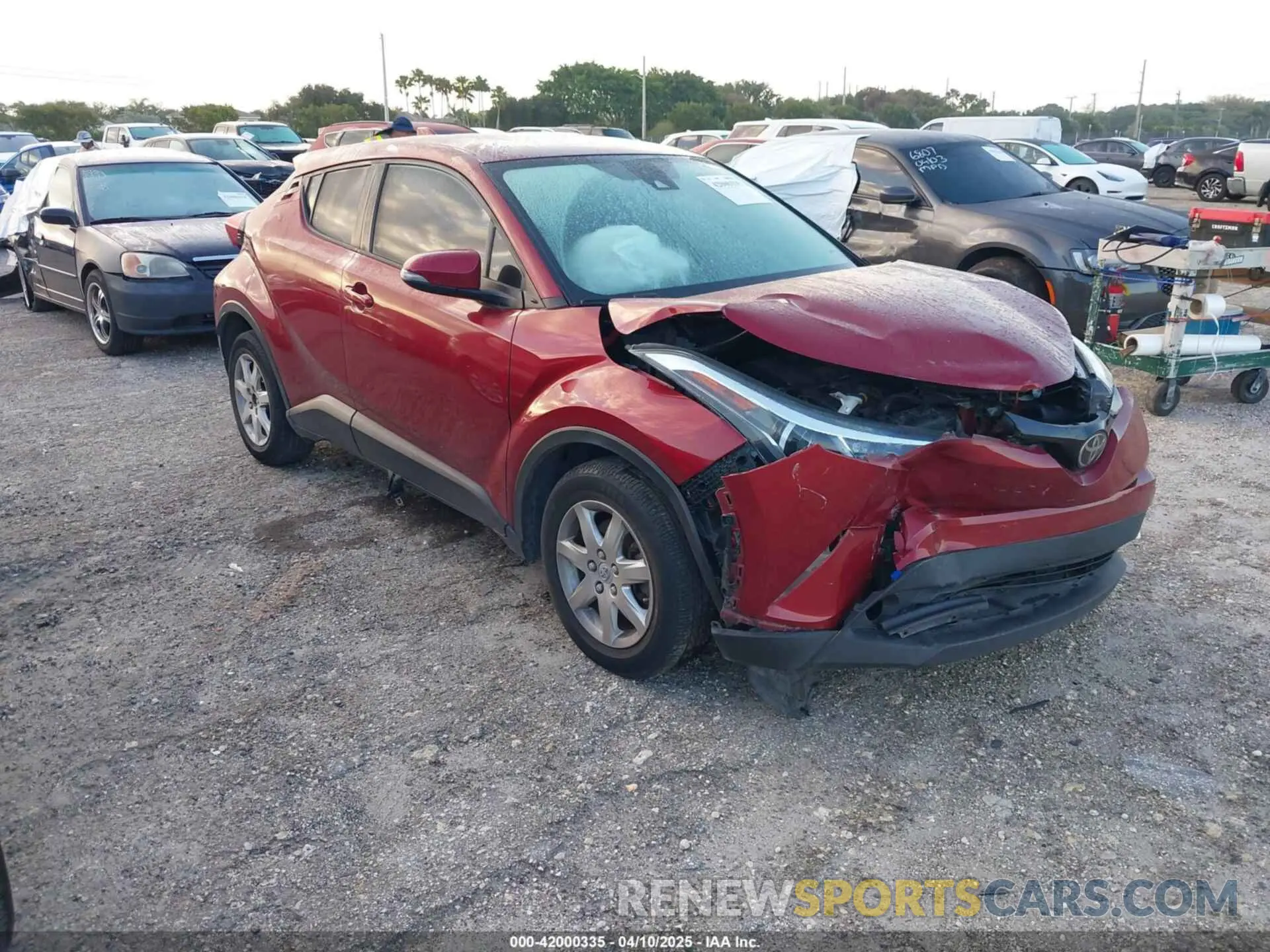 1 fotografías del automóvil dañado NMTKHMBX1KR070401 TOYOTA C-HR 2019