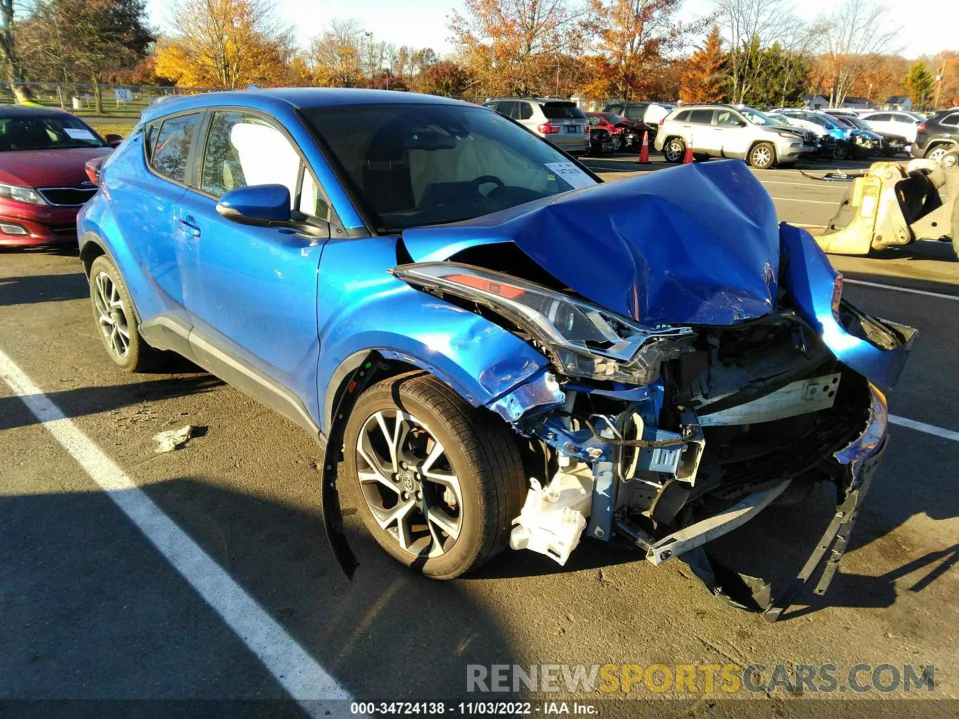 1 fotografías del automóvil dañado NMTKHMBX1KR075128 TOYOTA C-HR 2019