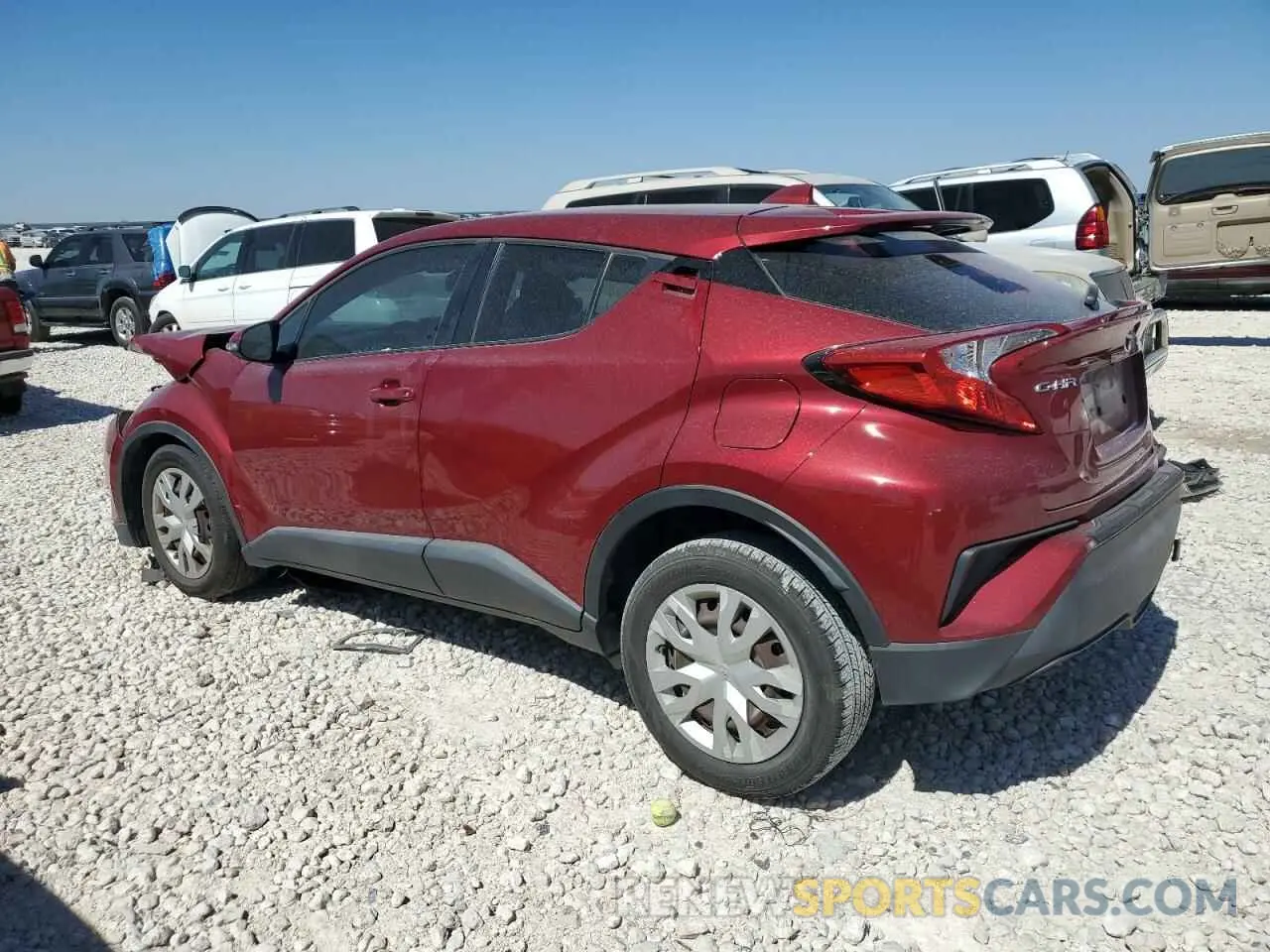 2 fotografías del automóvil dañado NMTKHMBX2KR082945 TOYOTA C-HR 2019
