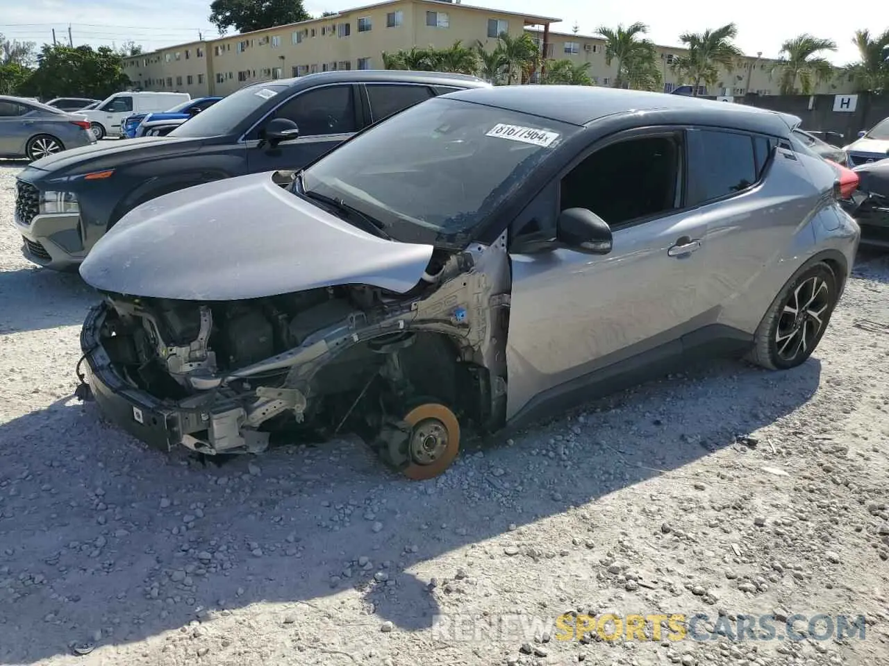 1 fotografías del automóvil dañado NMTKHMBX4KR084079 TOYOTA C-HR 2019