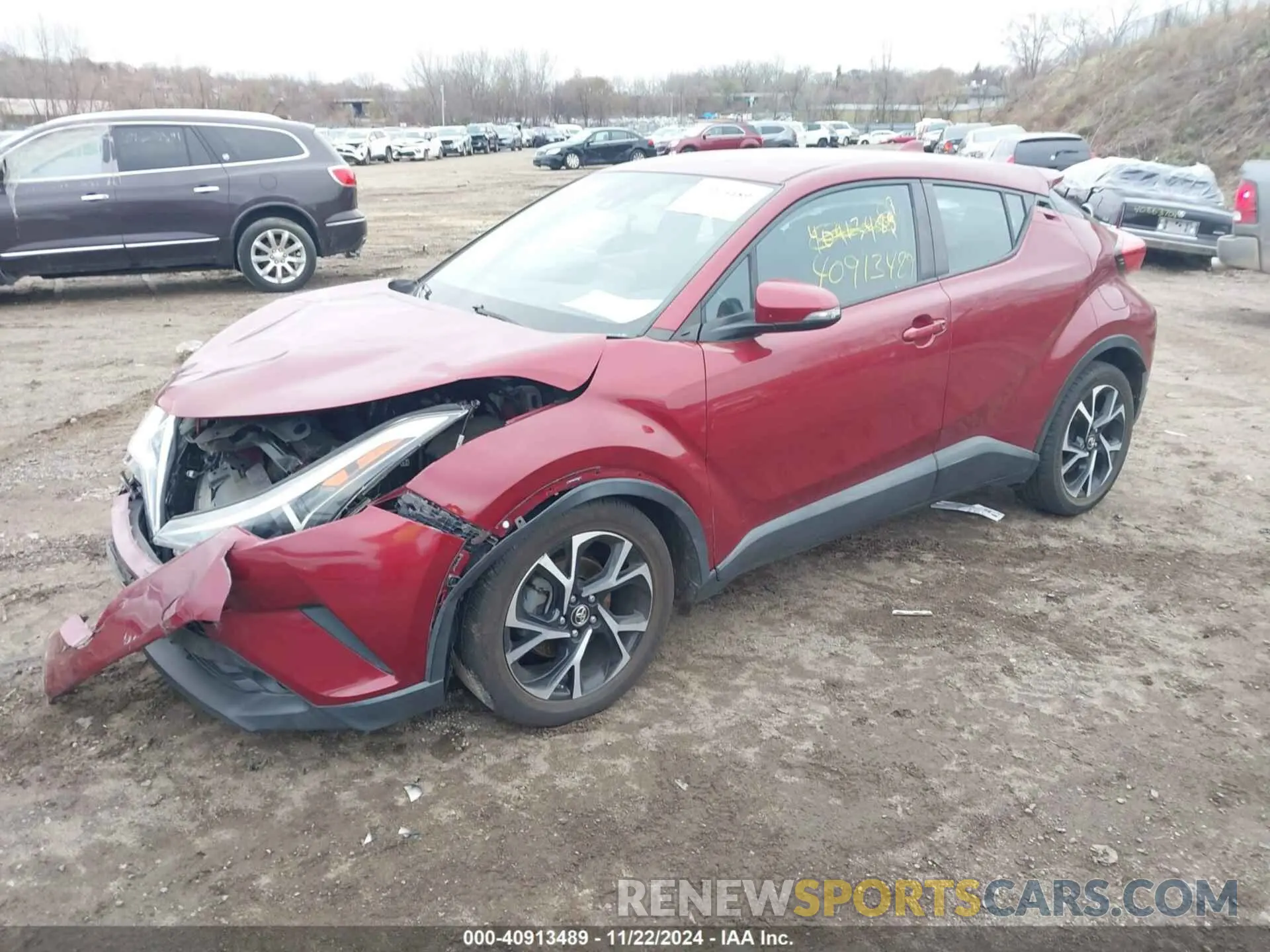 2 fotografías del automóvil dañado NMTKHMBX5KR076072 TOYOTA C-HR 2019